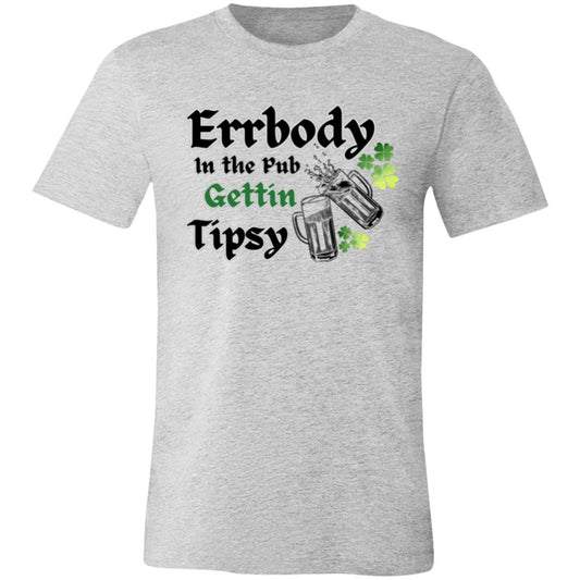 "Errbody In the Pub" Unisex Jersey T-Shirt, (darker graphic design)