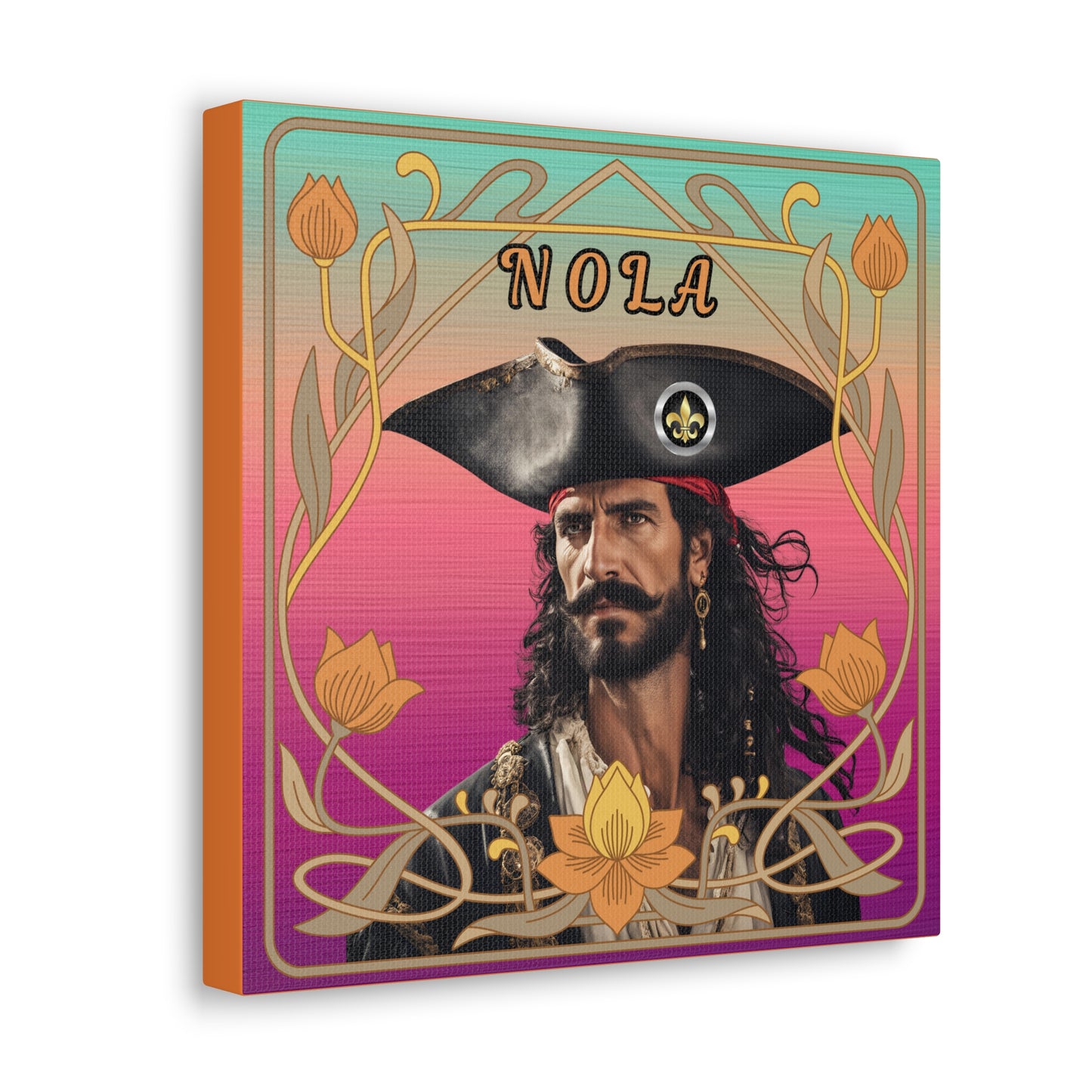 "Olde NOLA Pirate Series-Juan" Canvas Gallery Wraps