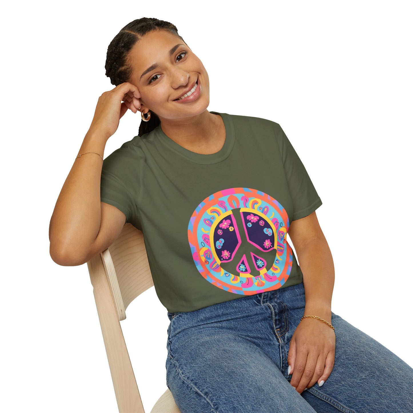 "Psychedelic Peace" Unisex Softstyle T-Shirt