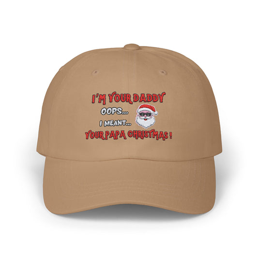 "Papa Christmas" Embroidered Classic Dad Cap