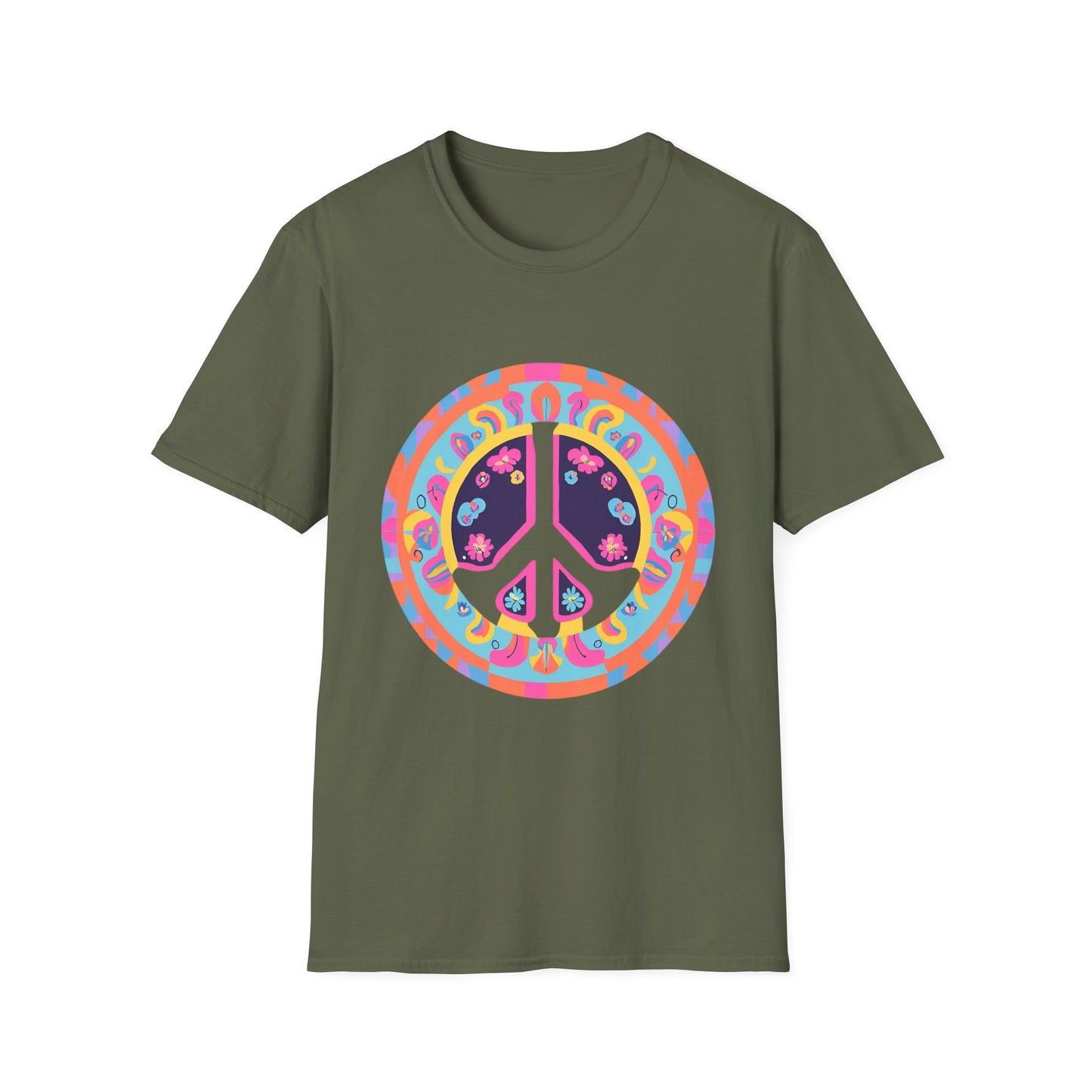 "Psychedelic Peace" Unisex Softstyle T-Shirt