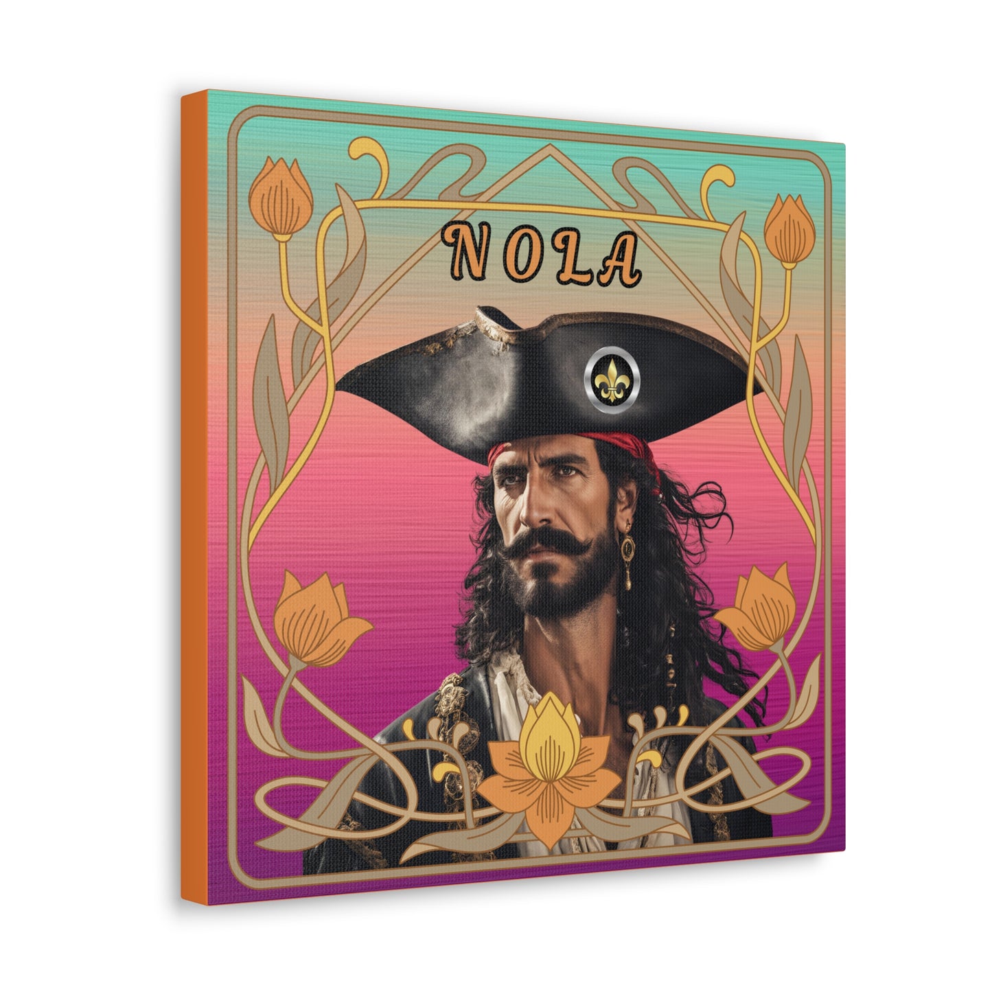 "Olde NOLA Pirate Series-Juan" Canvas Gallery Wraps