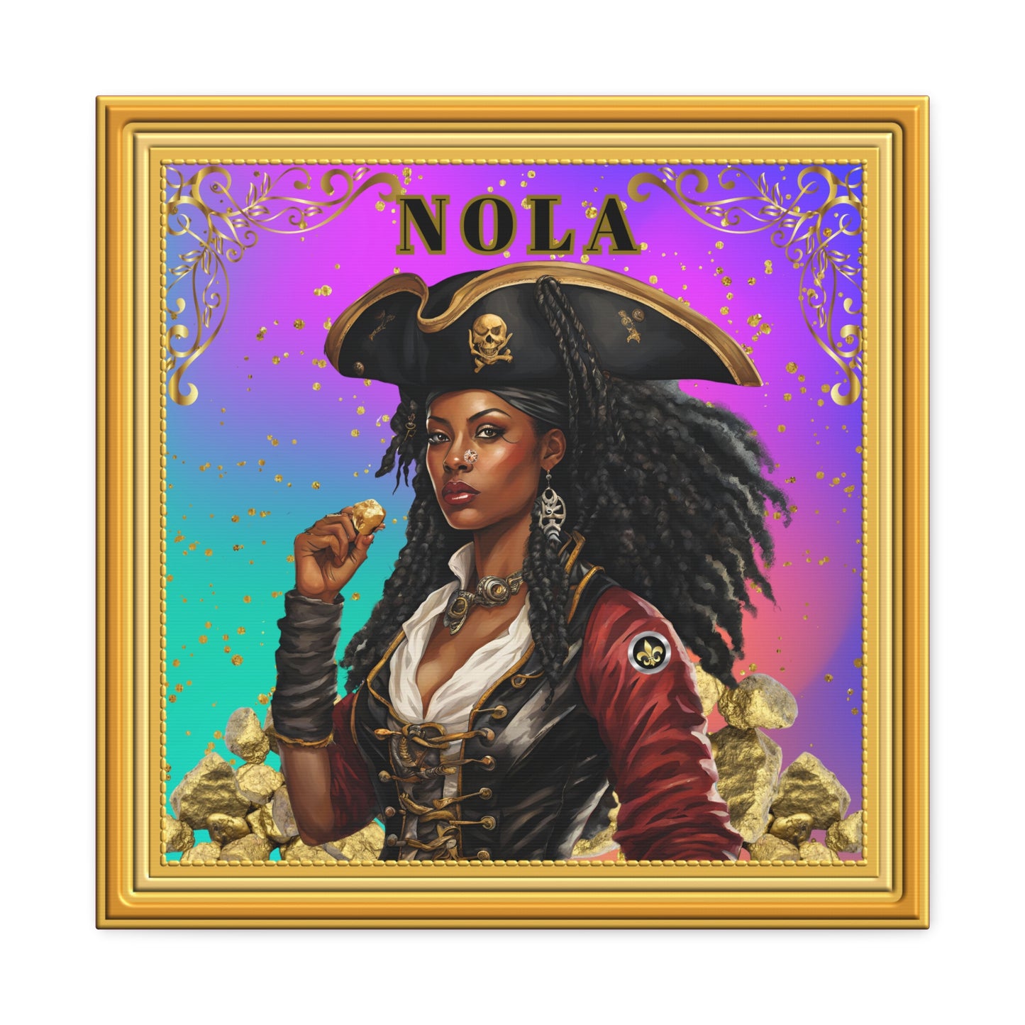 "Olde NOLA Pirate Series-Dora", Canvas Gallery Wraps