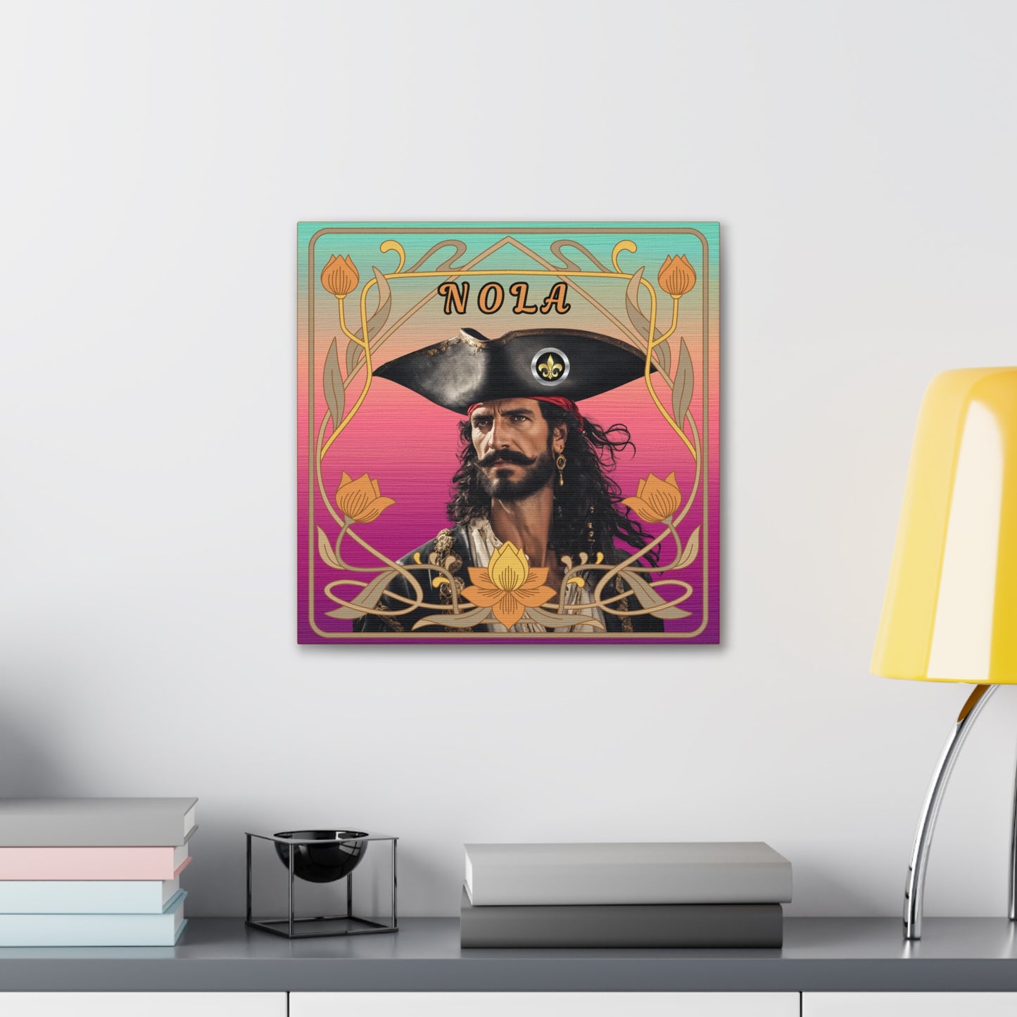 "Olde NOLA Pirate Series-Juan" Canvas Gallery Wraps