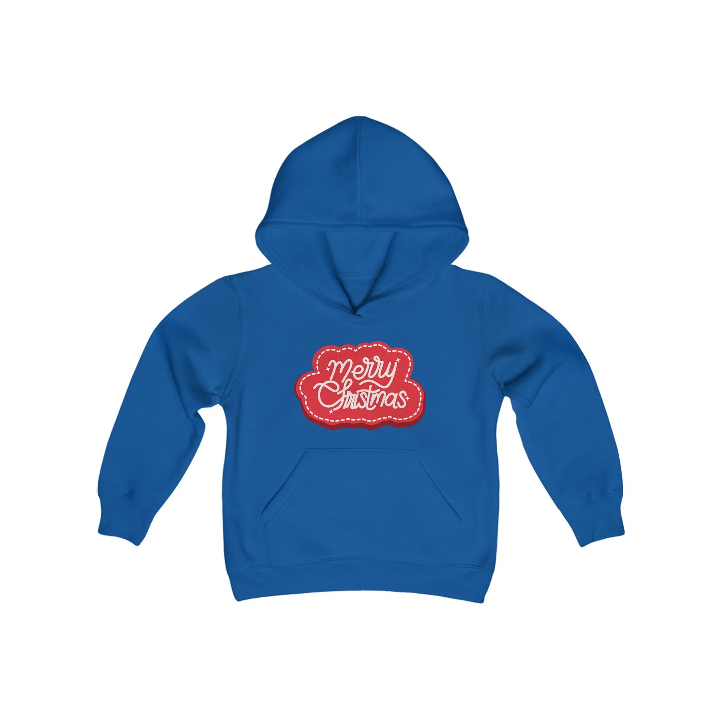 "Merry Christmas" Youth Heavy Blend Hooded Sweatshirt