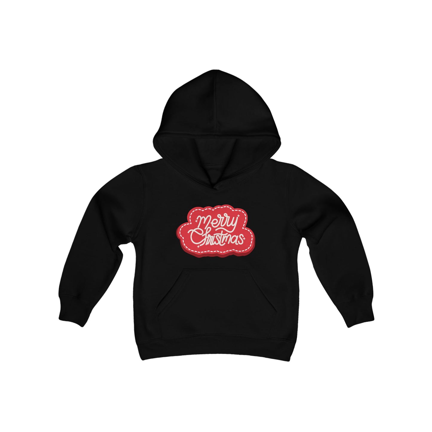 "Merry Christmas" Youth Heavy Blend Hooded Sweatshirt