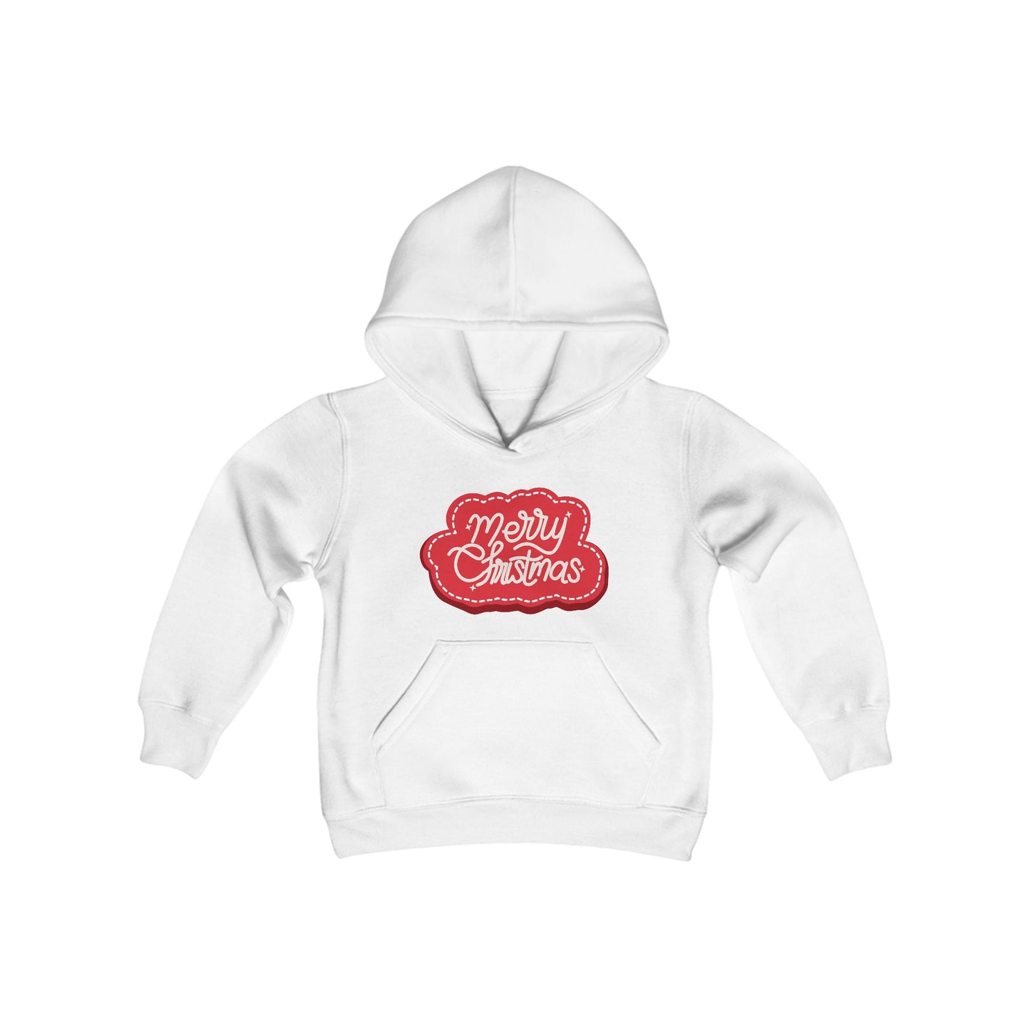 "Merry Christmas" Youth Heavy Blend Hooded Sweatshirt