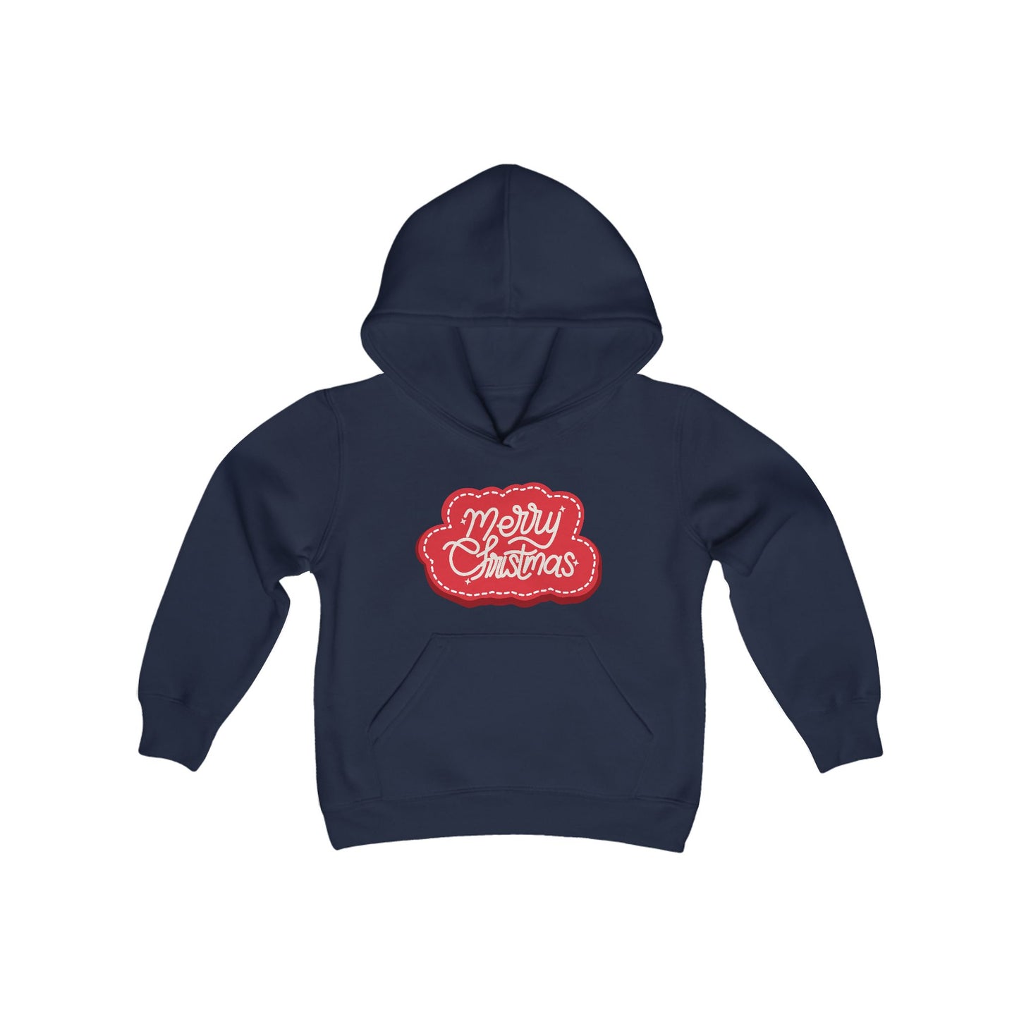 "Merry Christmas" Youth Heavy Blend Hooded Sweatshirt