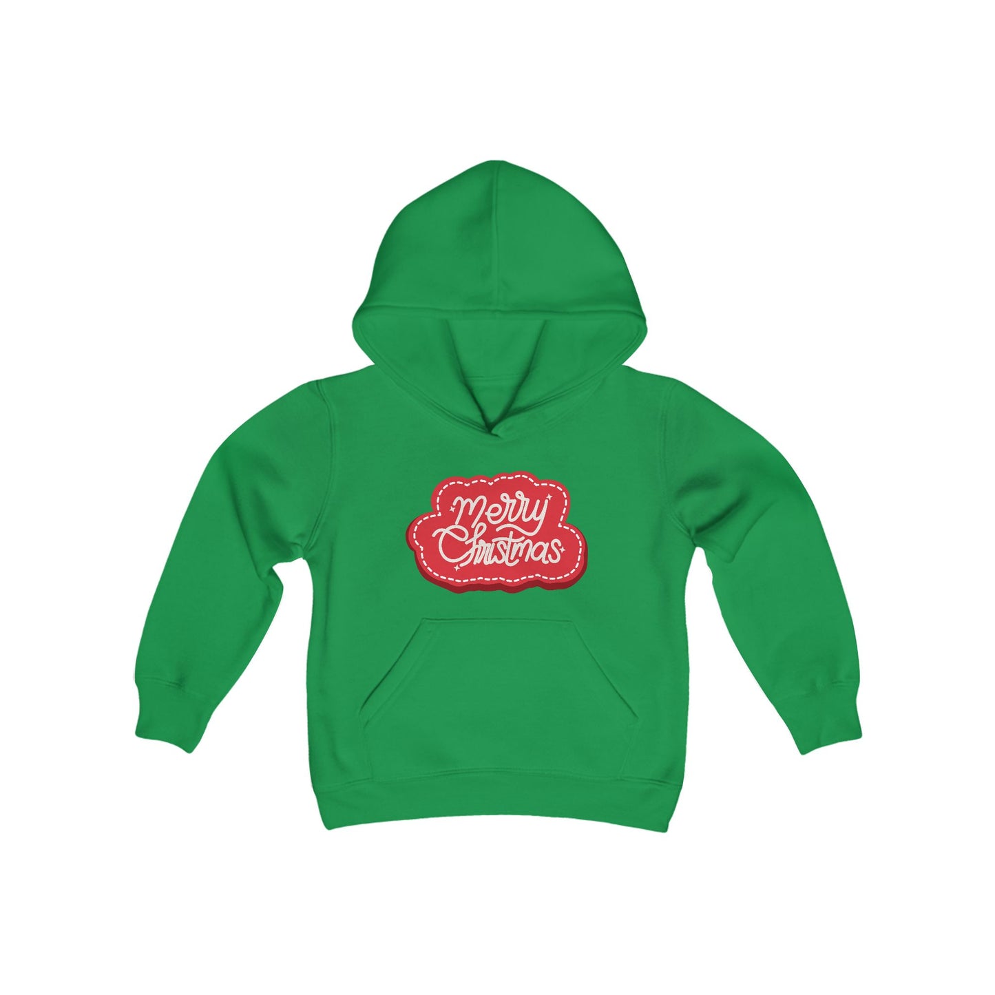 "Merry Christmas" Youth Heavy Blend Hooded Sweatshirt