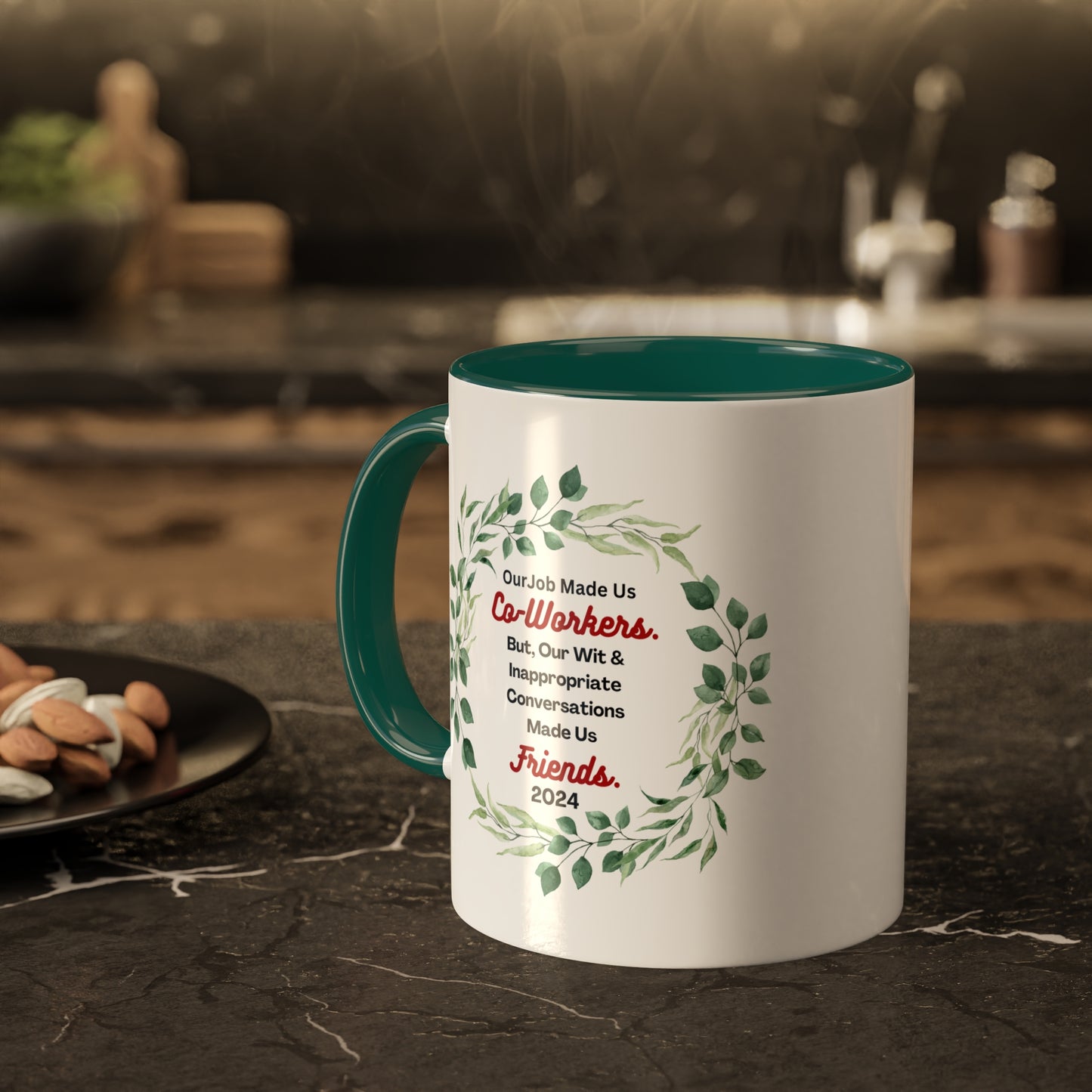 "Co-Workers and Friends" Colorful Mugs, 11oz