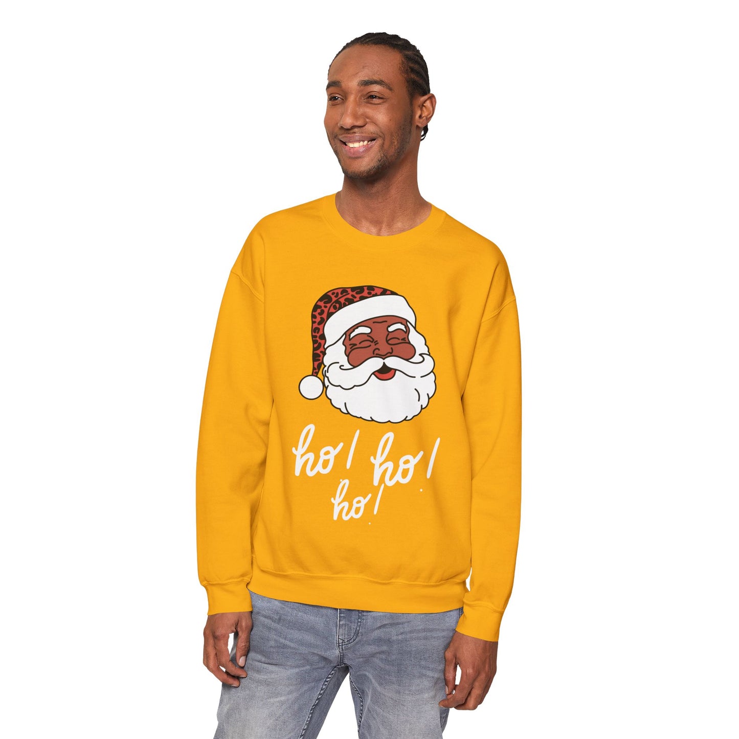 "Smiling Santa, Ho Ho Ho" Unisex, Heavy blend, Sweatshirt