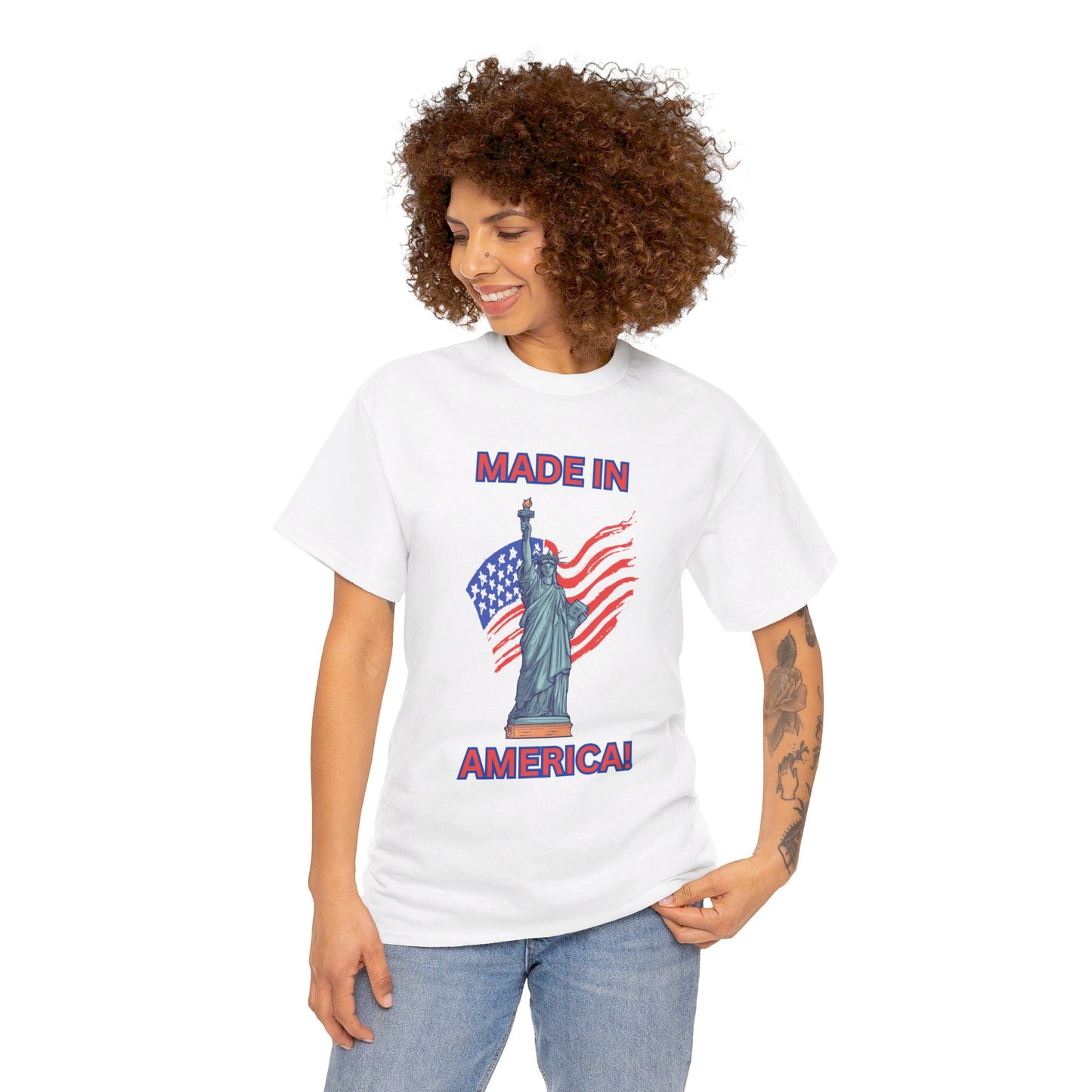 "Made In America", Unisex Heavy Cotton Tee