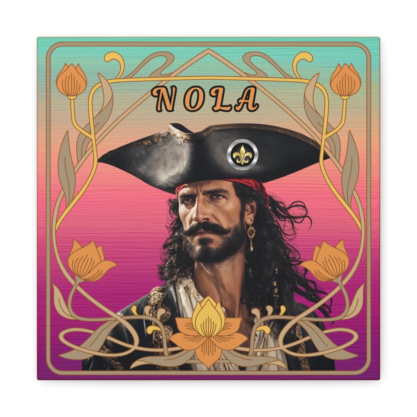 "Olde NOLA Pirate Series-Juan" Canvas Gallery Wraps