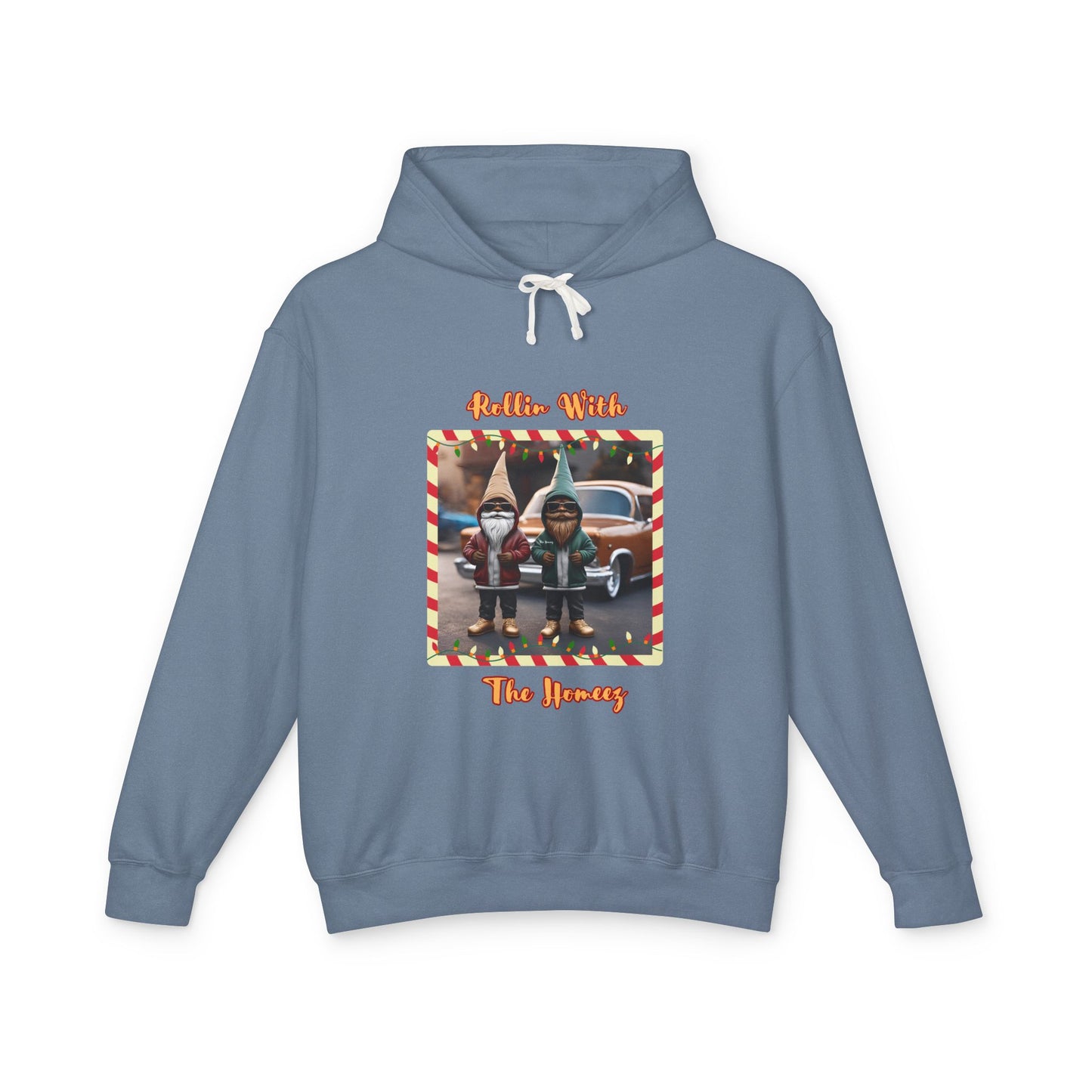 "Rollin With The Homeez" Unisex Lightweight Hooded Sweatshirt