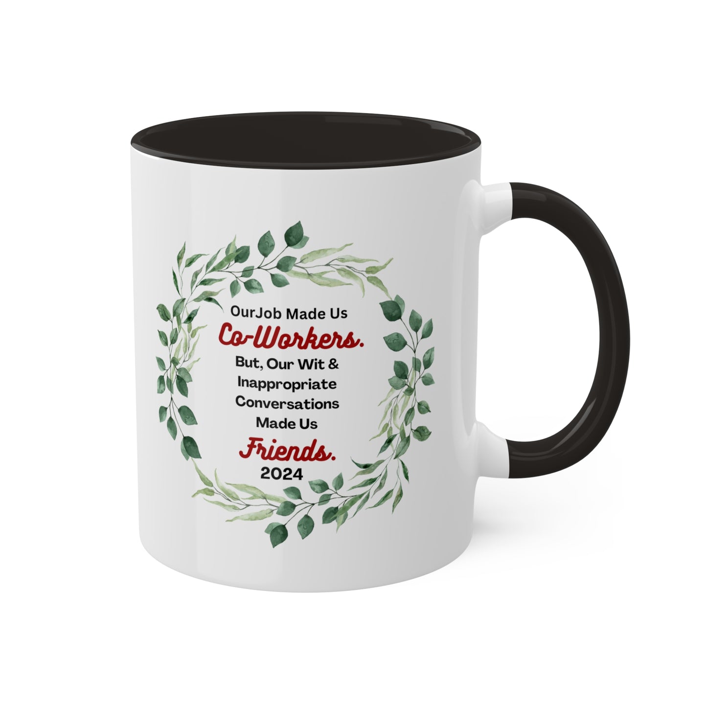 "Co-Workers and Friends" Colorful Mugs, 11oz