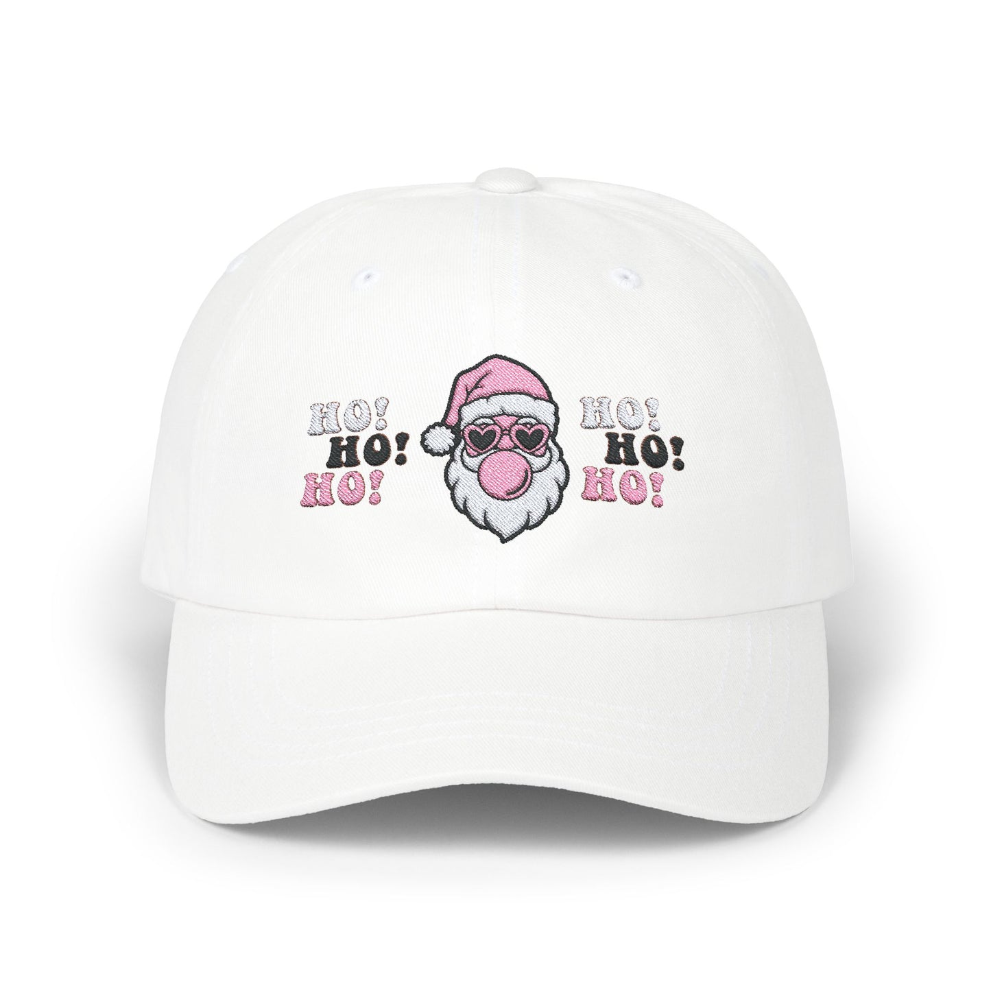 "Bubblegum Santa-Ho, Ho, Ho", Embroidered Classic Dad Cap, #2