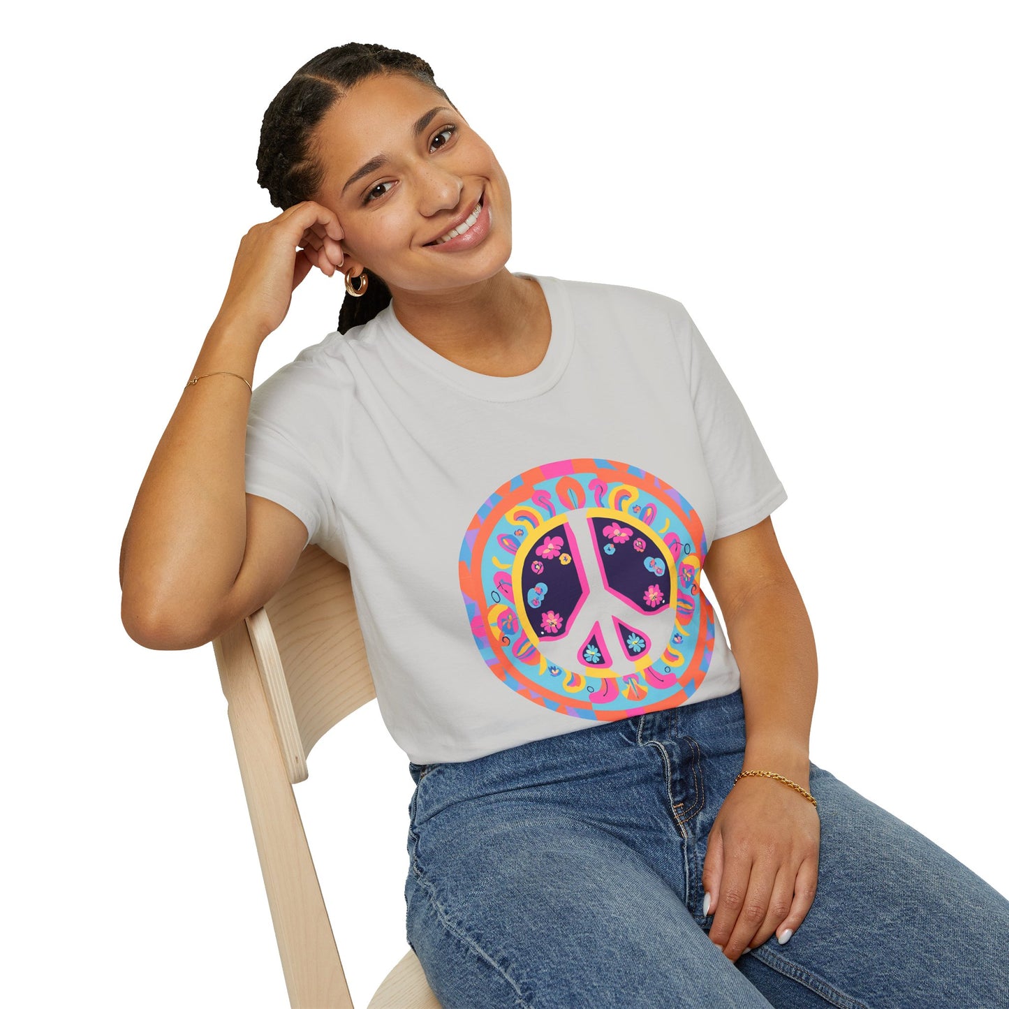 "Psychedelic Peace" Unisex Softstyle T-Shirt