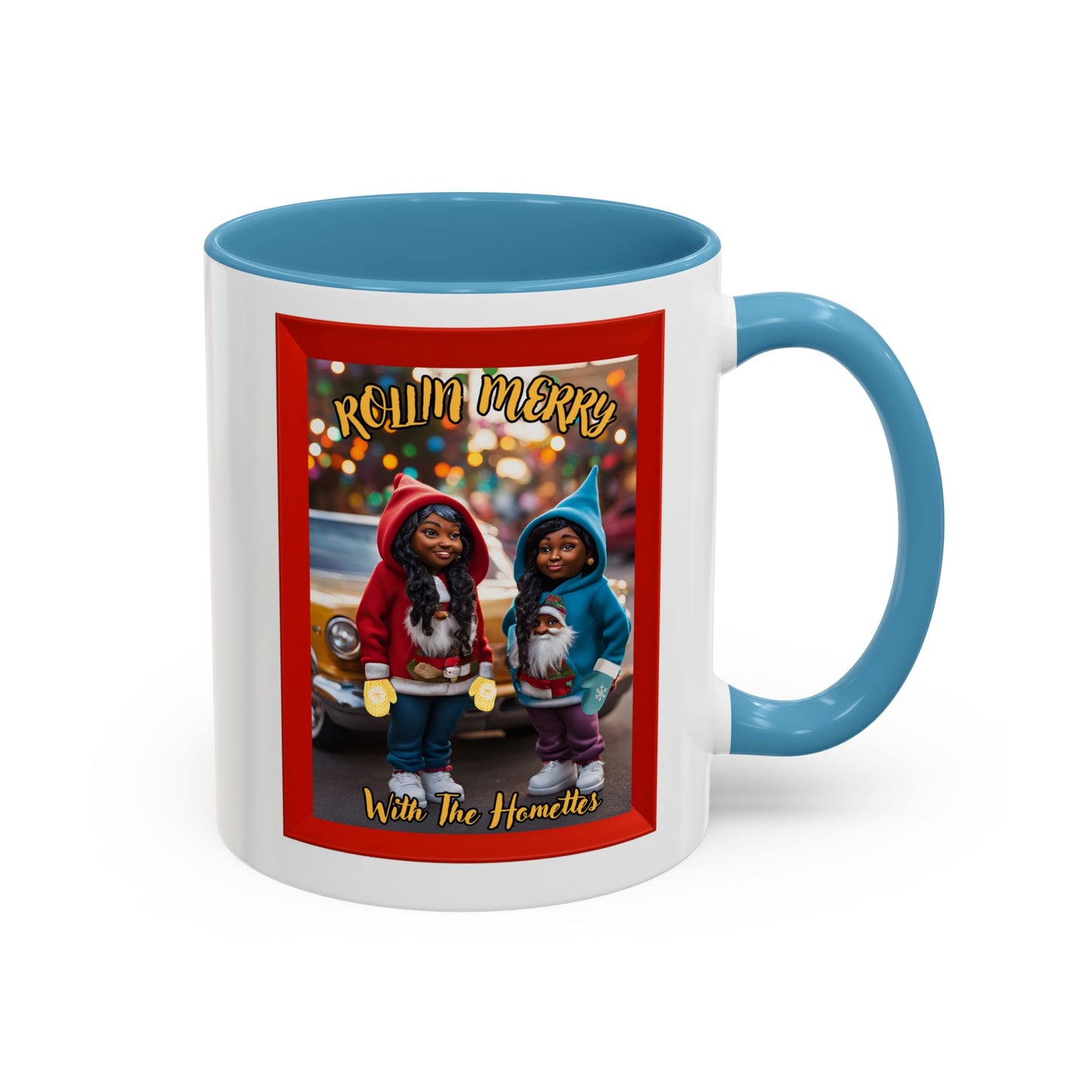 "Rollin Merry With The Homettes", Accent Coffee Mug (11, 15oz)