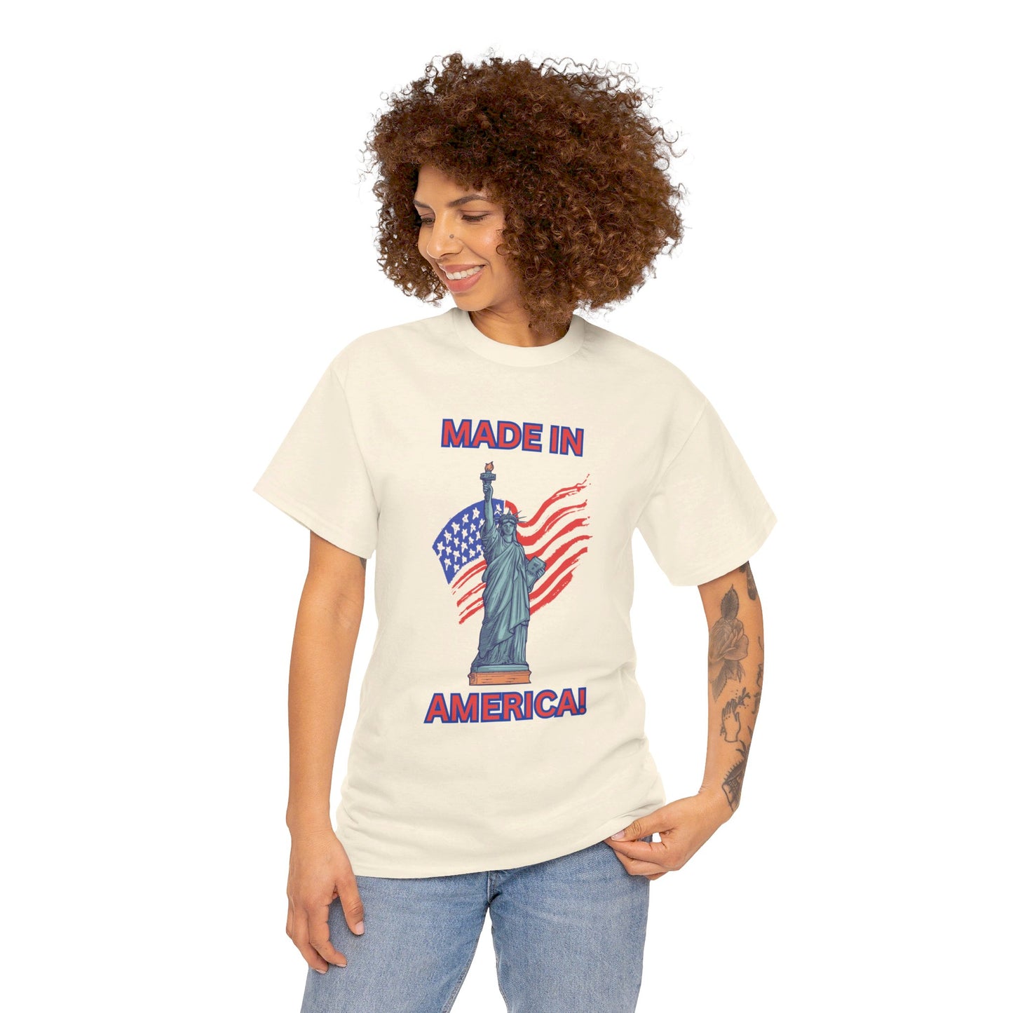 "Made In America", Unisex Heavy Cotton Tee