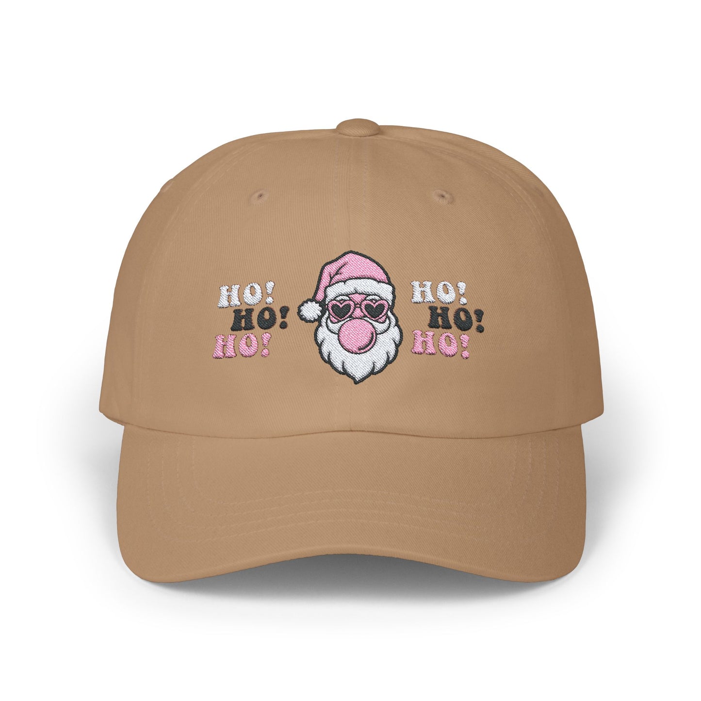 "Bubblegum Santa-Ho, Ho, Ho", Embroidered Classic Dad Cap, #2