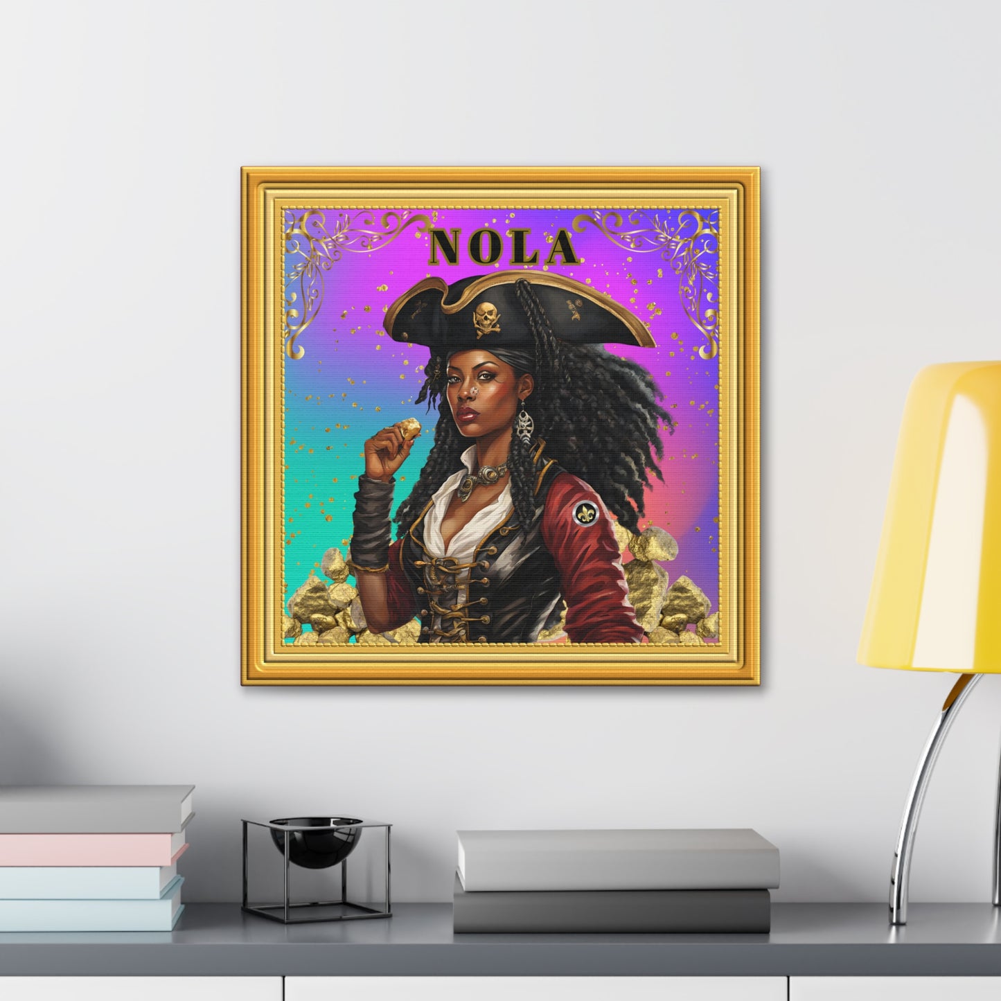 "Olde NOLA Pirate Series-Dora", Canvas Gallery Wraps