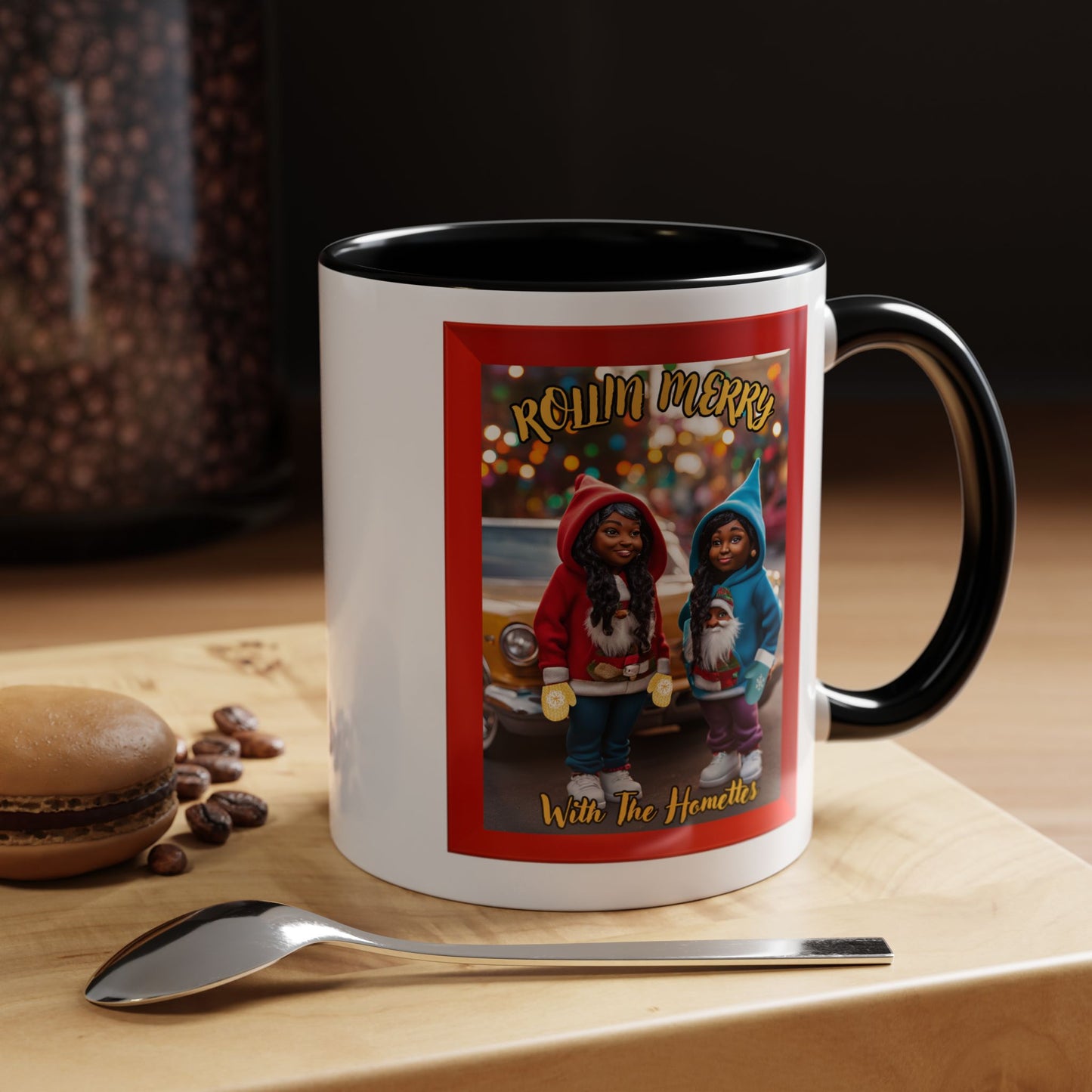 "Rollin Merry With The Homettes", Accent Coffee Mug (11, 15oz)