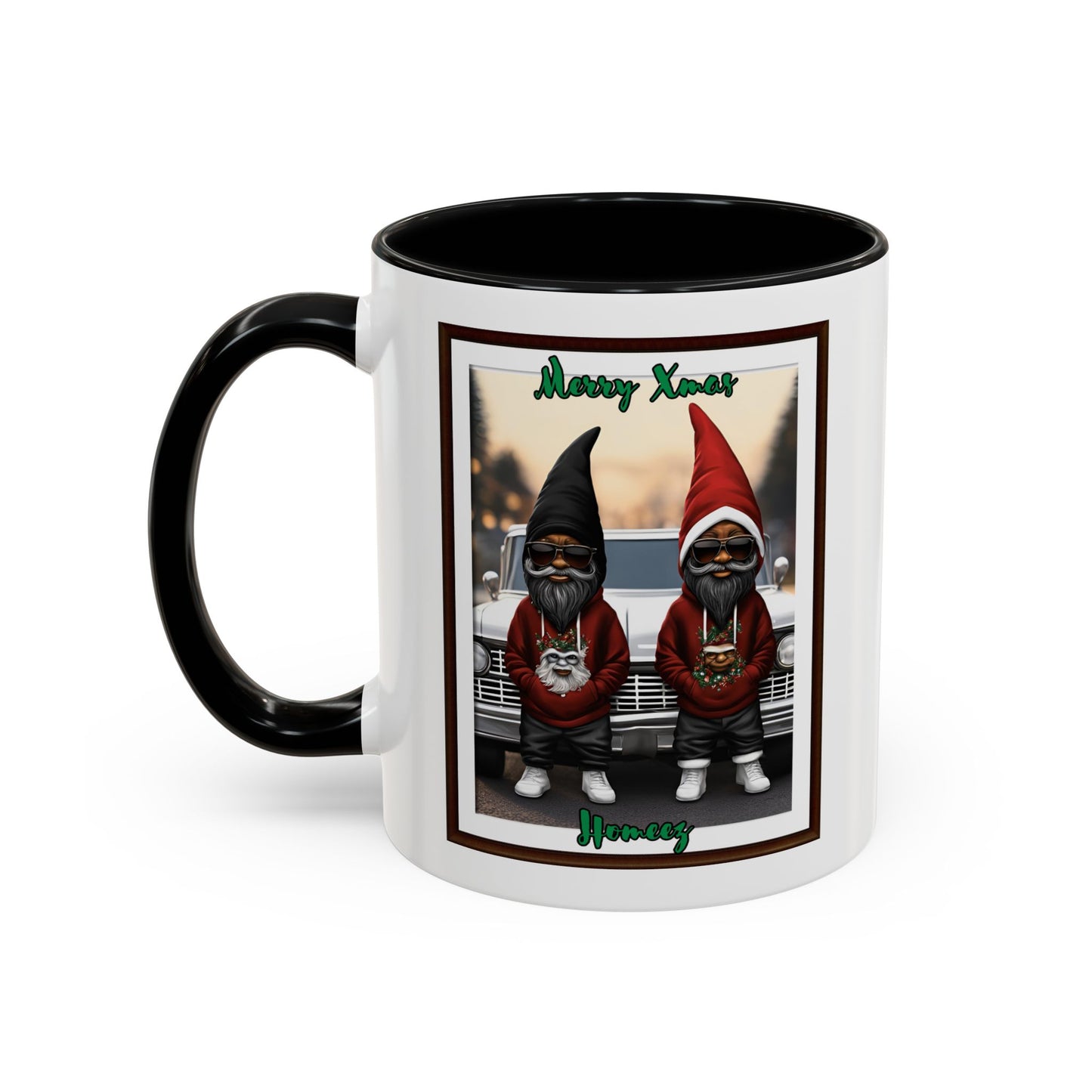 "Merry Xmas Homeez  Accent Coffee Mug (11oz & 15oz)