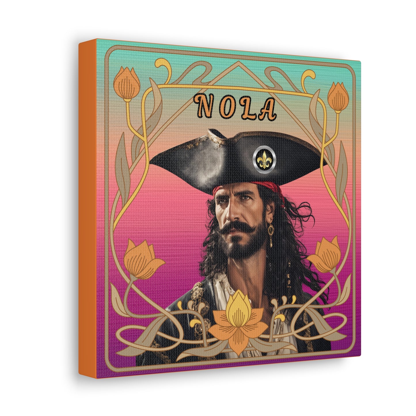 "Olde NOLA Pirate Series-Juan" Canvas Gallery Wraps