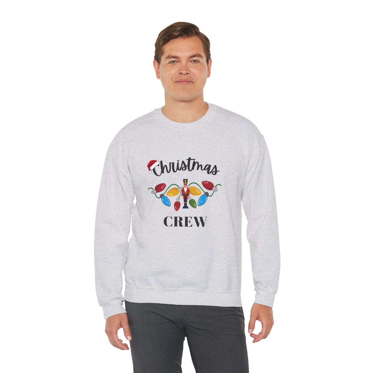 "Christmas Crew" Personalized, Unisex Heavy Blend™ Crewneck Sweatshirt