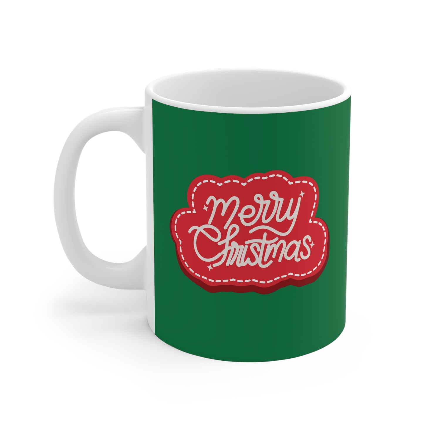 "Merry Christmas" White Ceramic 11oz Mug