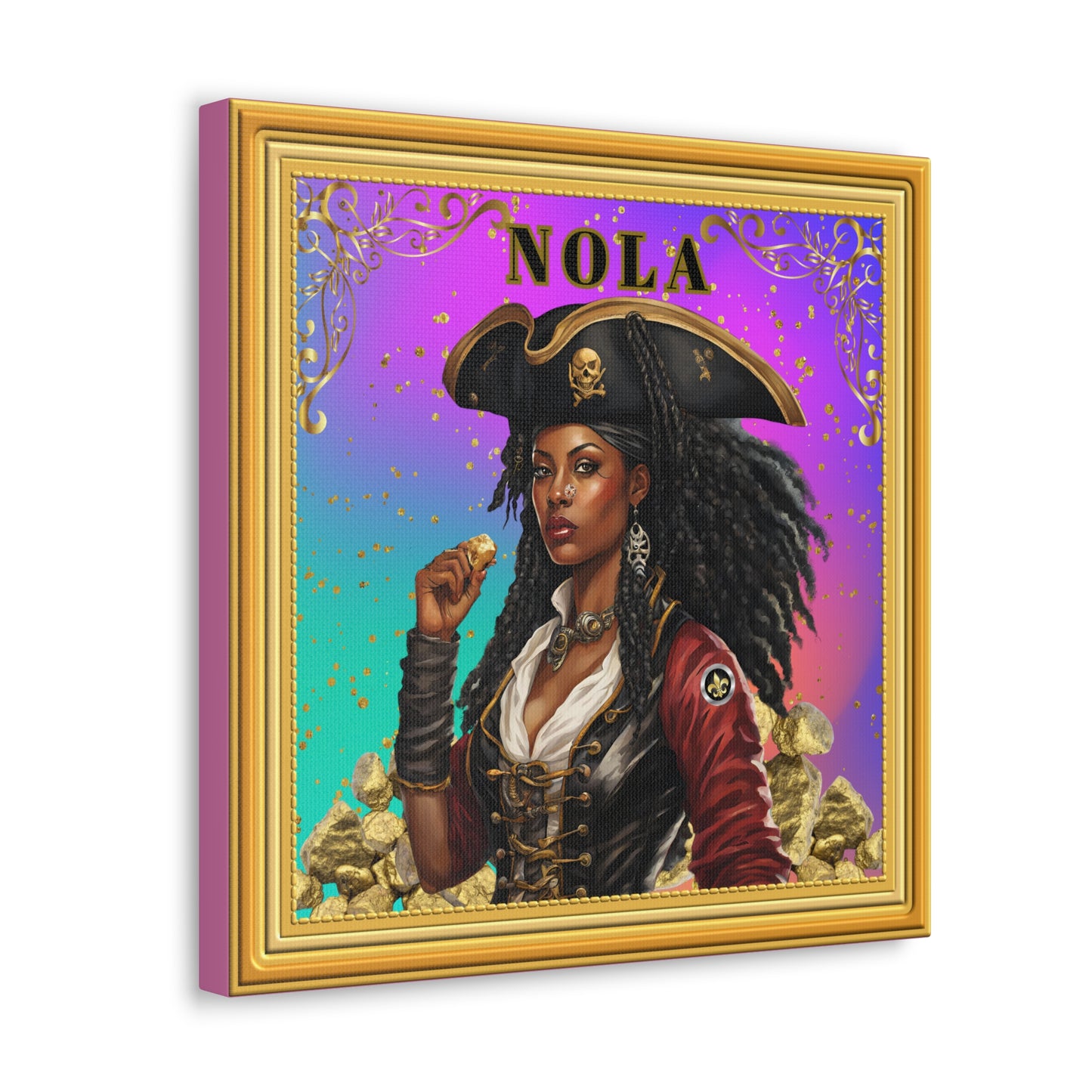 "Olde NOLA Pirate Series-Dora", Canvas Gallery Wraps