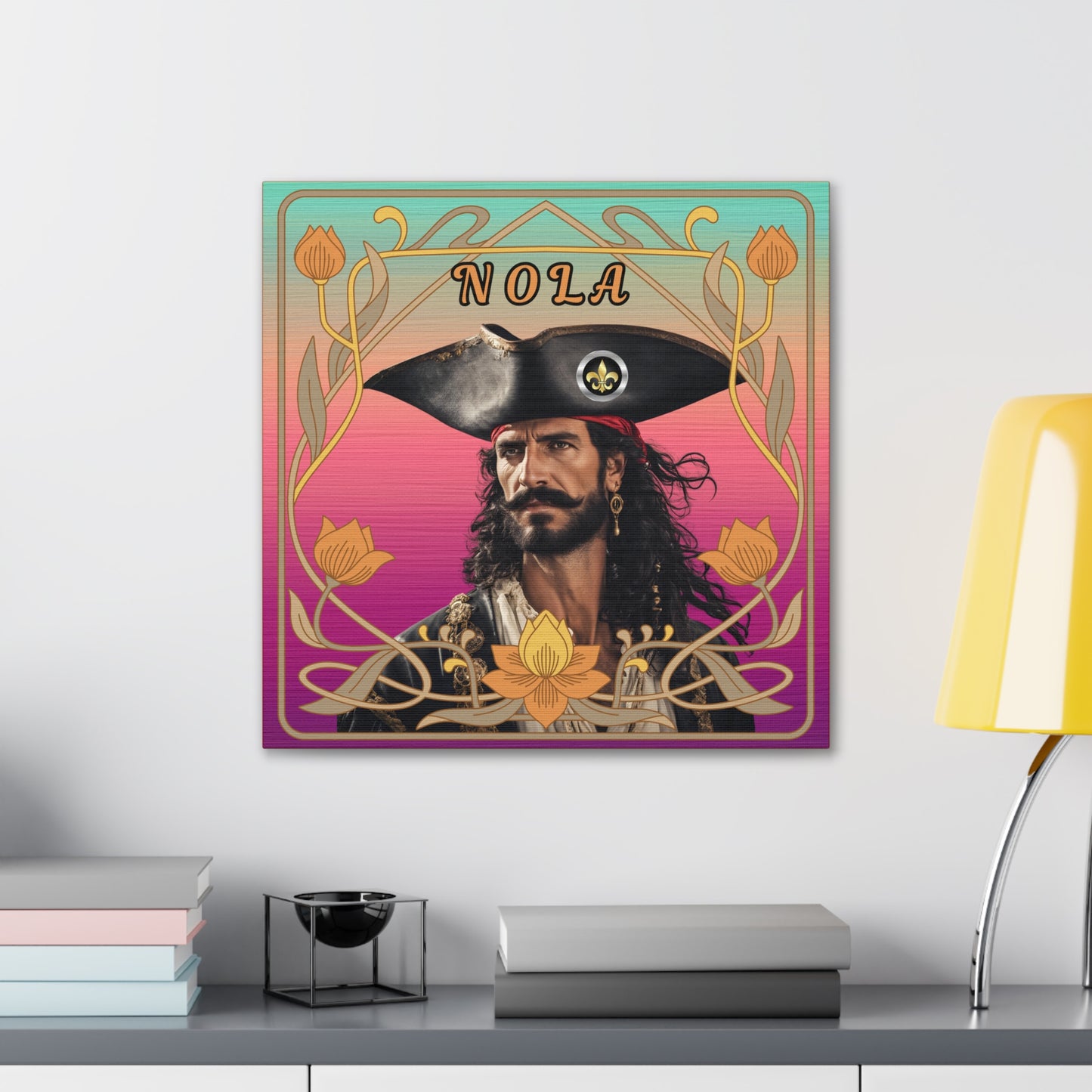 "Olde NOLA Pirate Series-Juan" Canvas Gallery Wraps