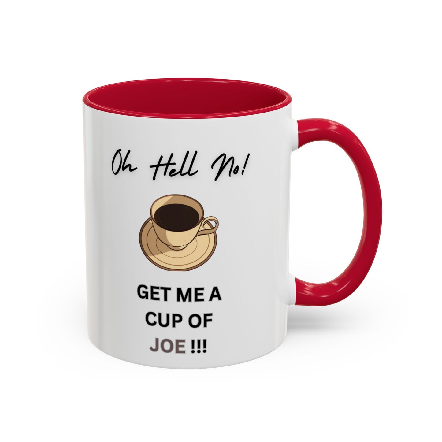 "Matcha Man-Java Joe" White Ceramic Mug with Color Accents (11oz, 15oz)