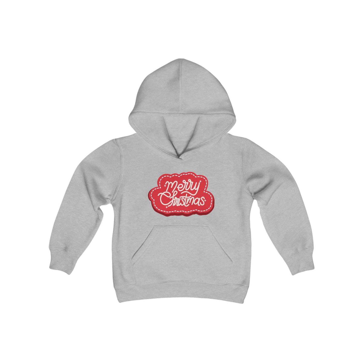 "Merry Christmas" Youth Heavy Blend Hooded Sweatshirt