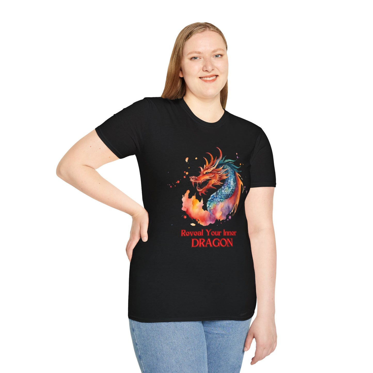 " Reveal Your Inner Dragon" Unisex Softstyle T-Shirt