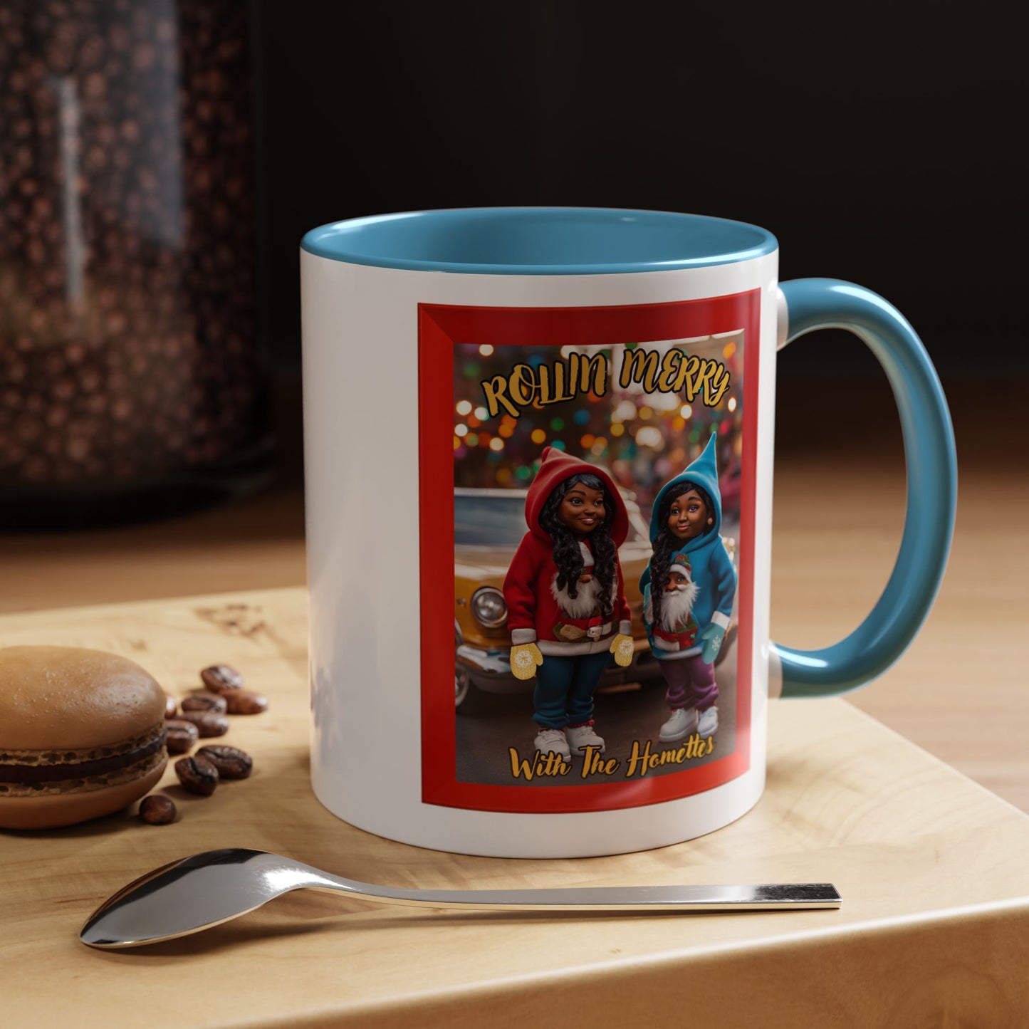 "Rollin Merry With The Homettes", Accent Coffee Mug (11, 15oz)