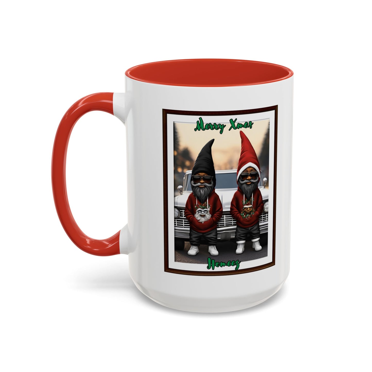 "Merry Xmas Homeez  Accent Coffee Mug (11oz & 15oz)