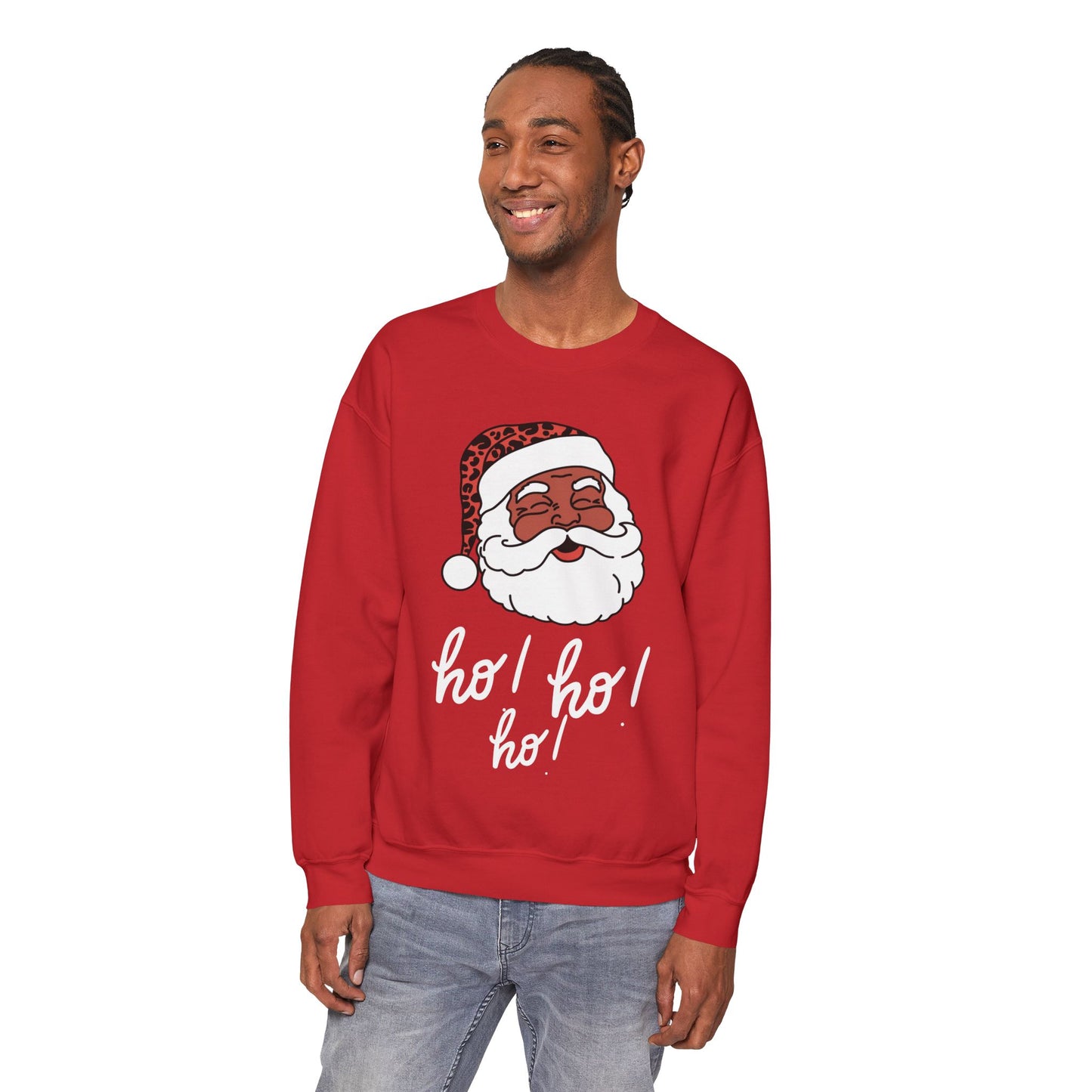 "Smiling Santa, Ho Ho Ho" Unisex, Heavy blend, Sweatshirt