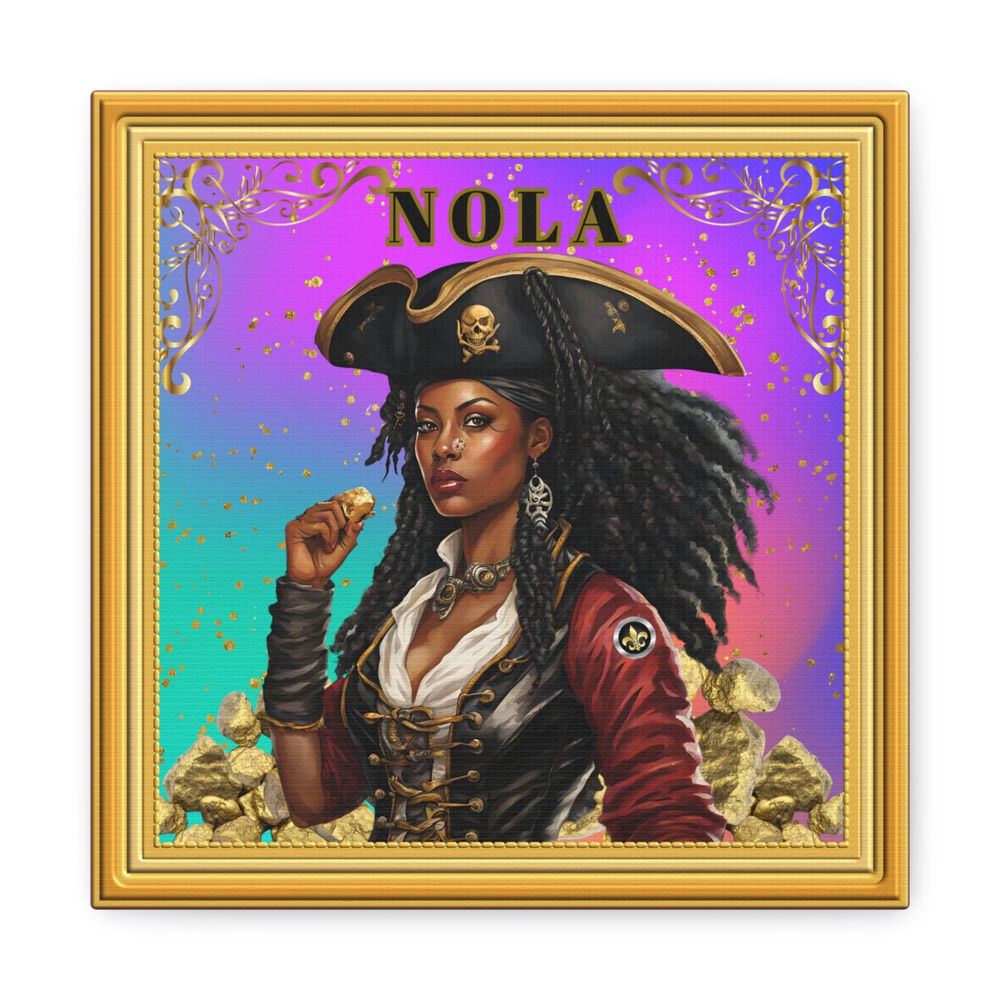 "Olde NOLA Pirate Series-Dora", Canvas Gallery Wraps