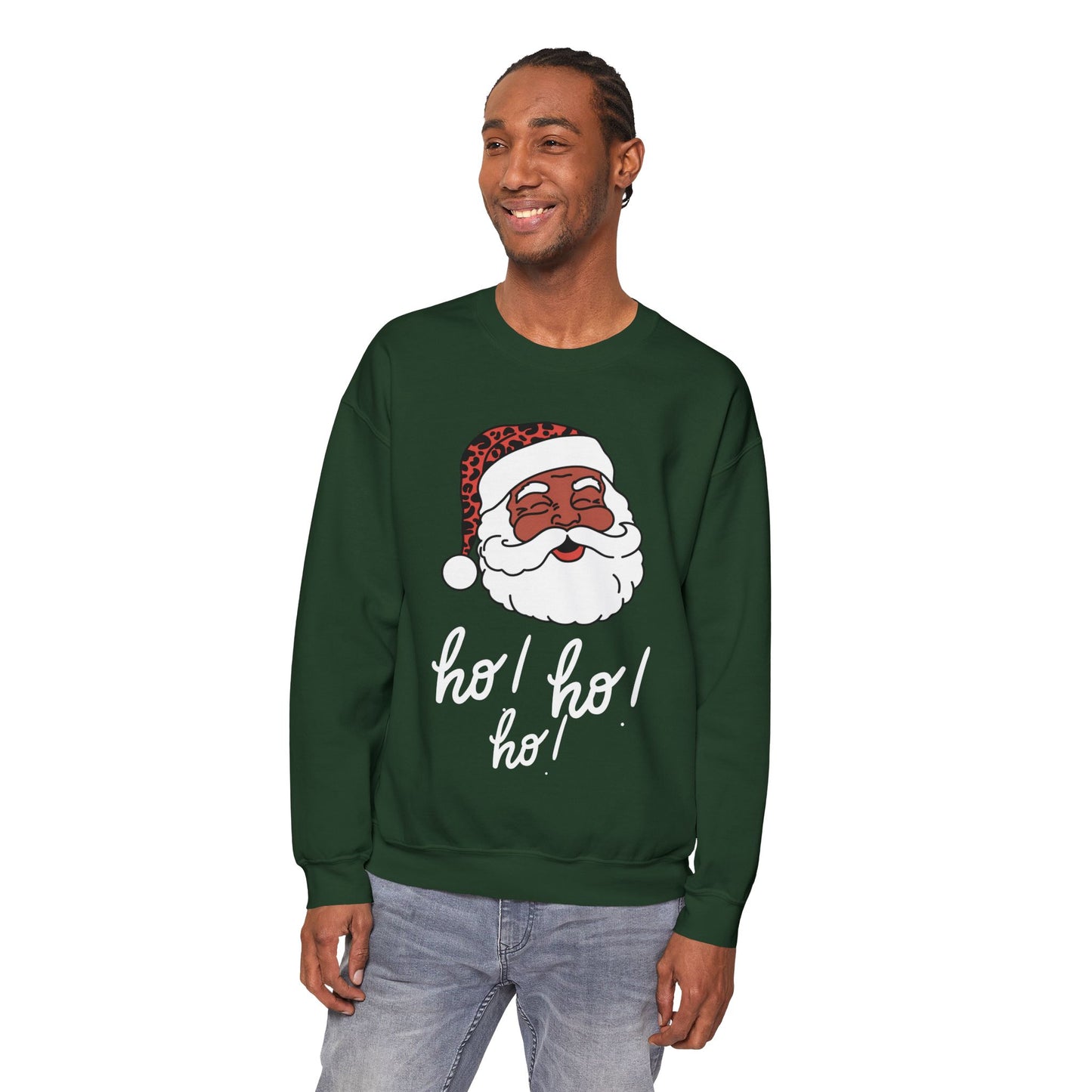 "Smiling Santa, Ho Ho Ho" Unisex, Heavy blend, Sweatshirt