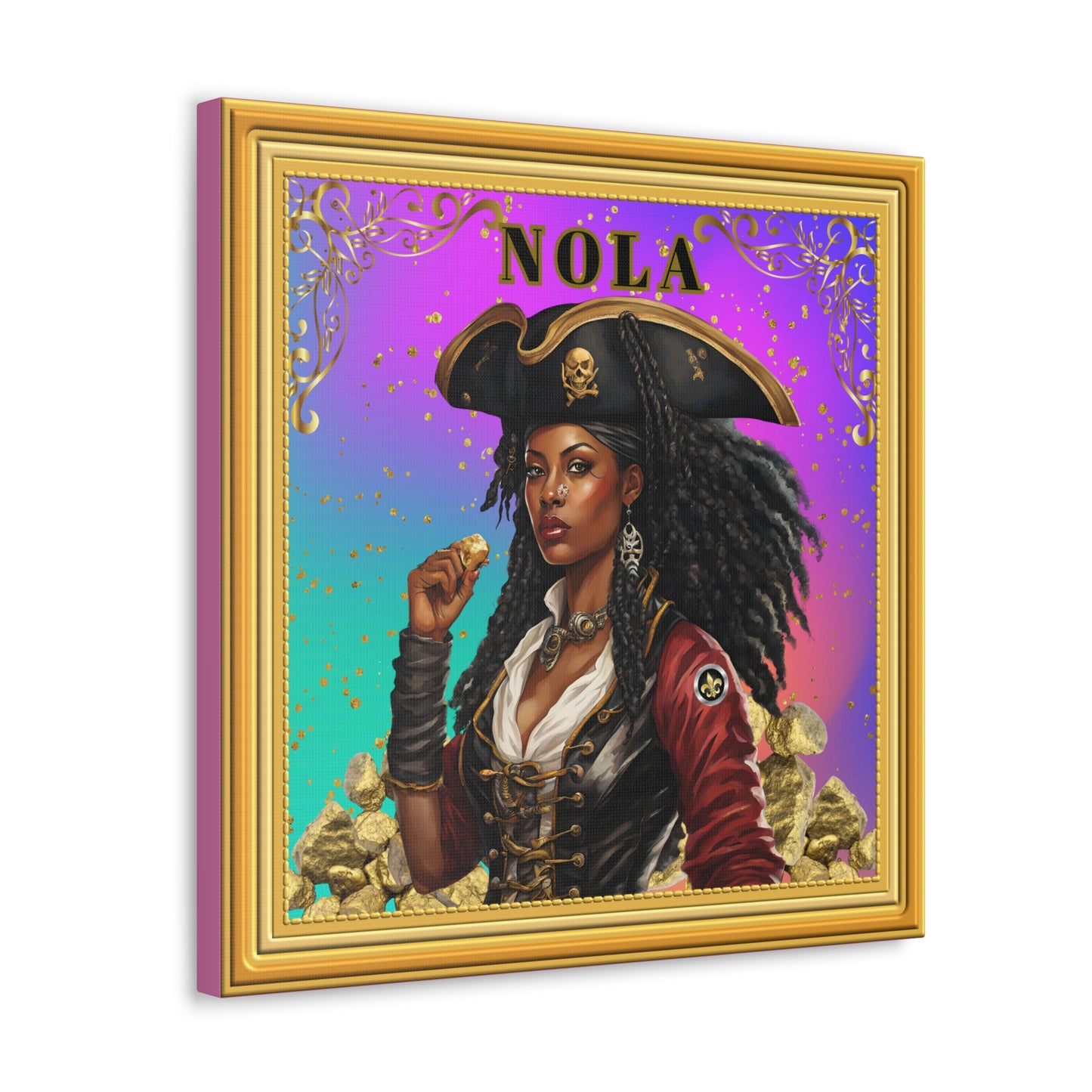 "Olde NOLA Pirate Series-Dora", Canvas Gallery Wraps