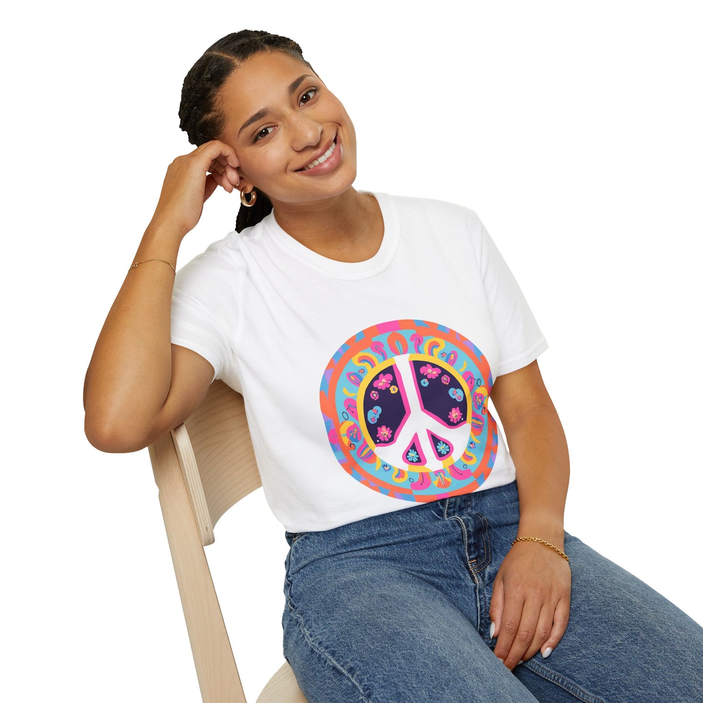 "Psychedelic Peace" Unisex Softstyle T-Shirt