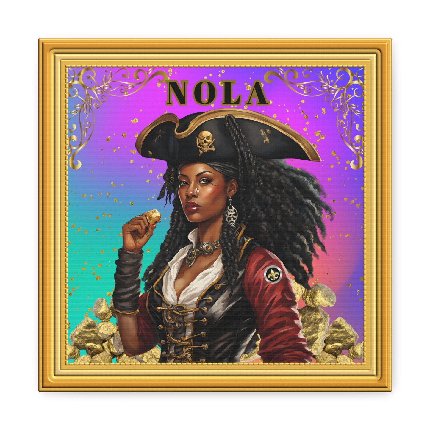 "Olde NOLA Pirate Series-Dora", Canvas Gallery Wraps