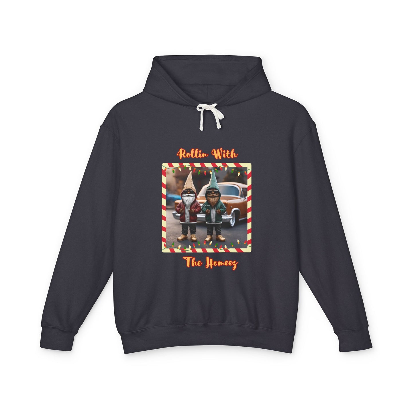 "Rollin With The Homeez" Unisex Lightweight Hooded Sweatshirt