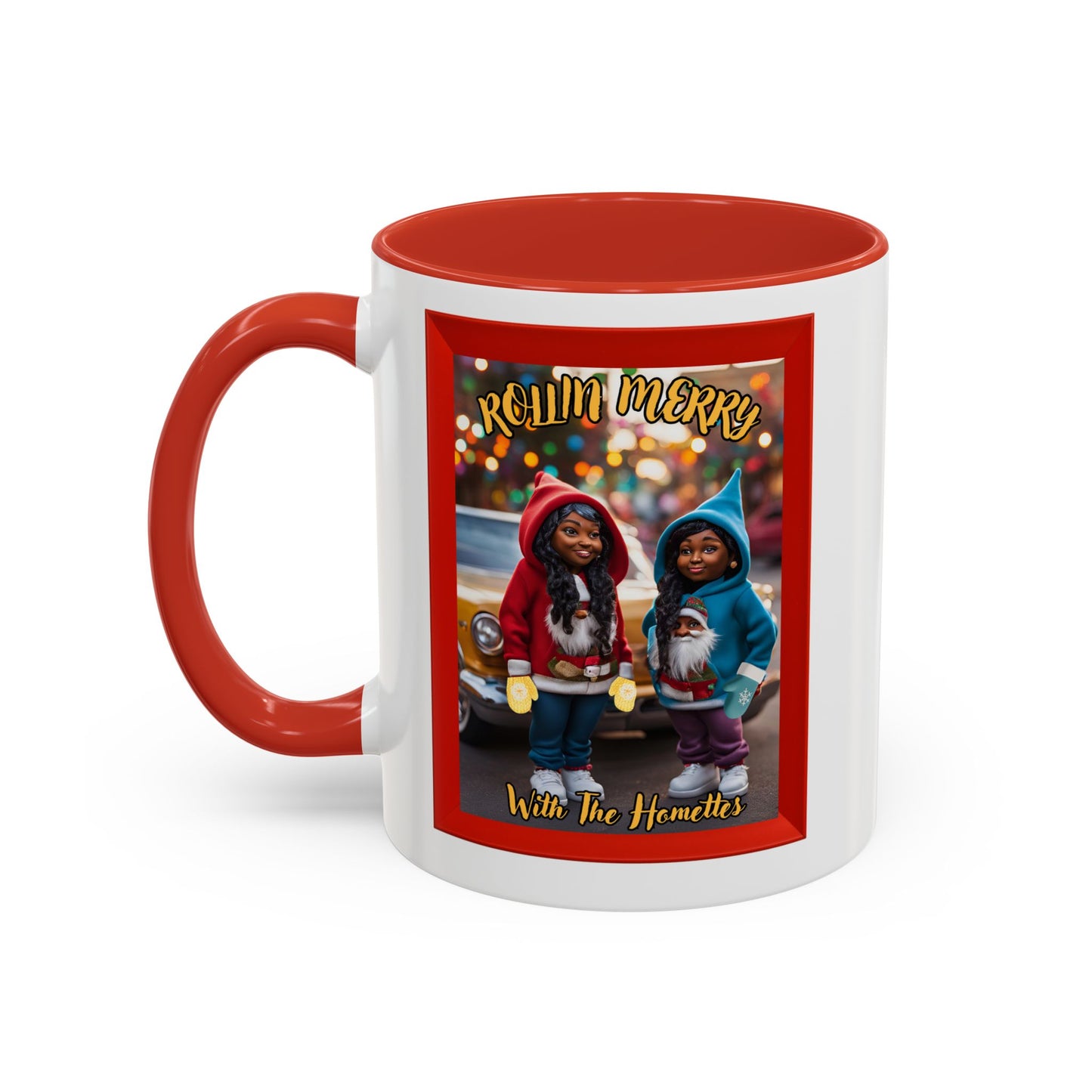 "Rollin Merry With The Homettes", Accent Coffee Mug (11, 15oz)