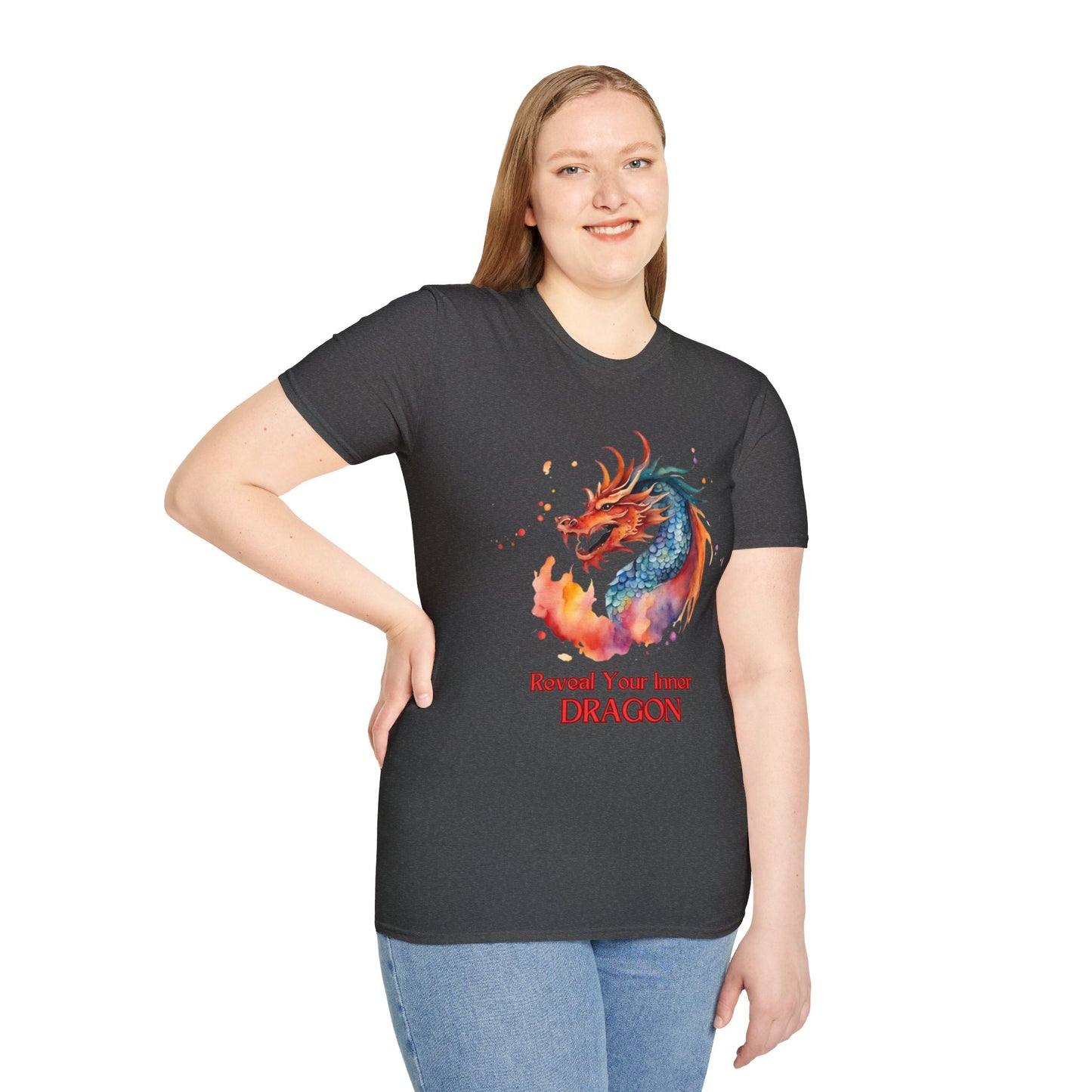 " Reveal Your Inner Dragon" Unisex Softstyle T-Shirt