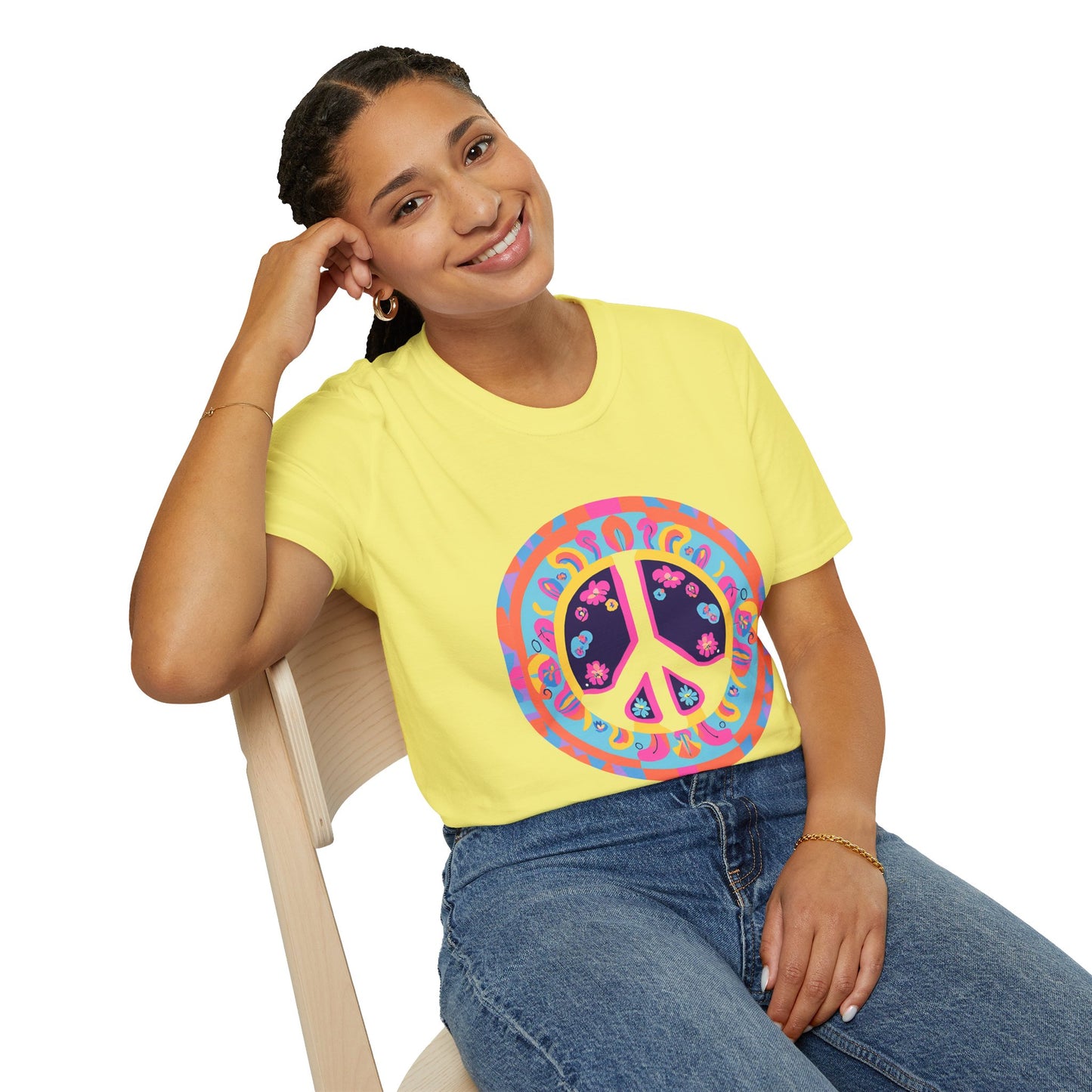 "Psychedelic Peace" Unisex Softstyle T-Shirt