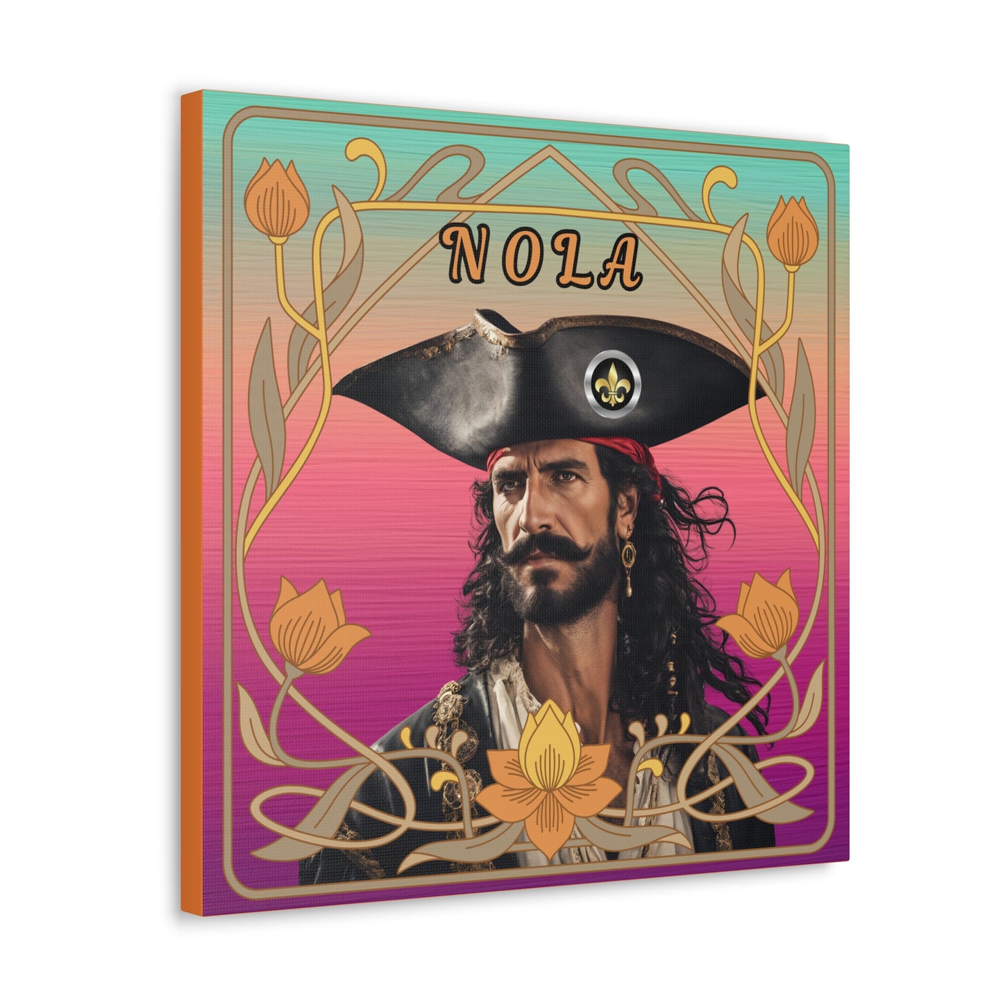 "Olde NOLA Pirate Series-Juan" Canvas Gallery Wraps