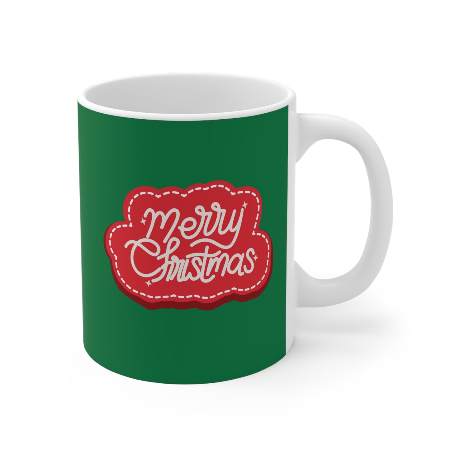 "Merry Christmas" White Ceramic 11oz Mug