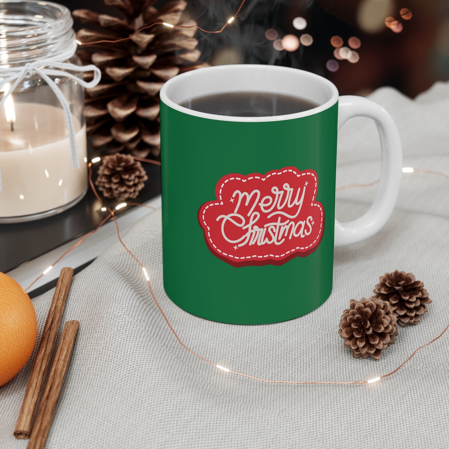 "Merry Christmas" White Ceramic 11oz Mug